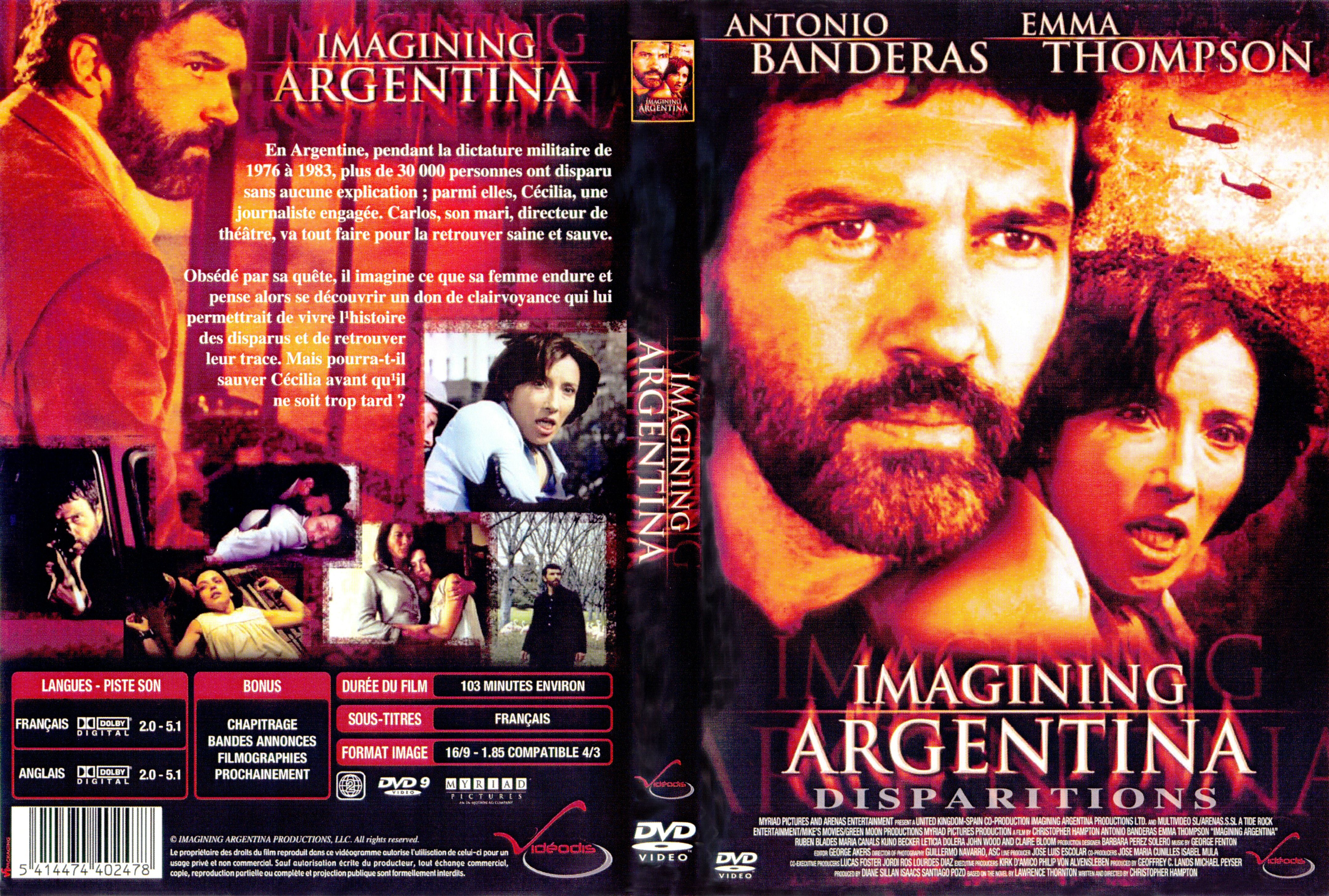 Jaquette DVD Imagining Argentina