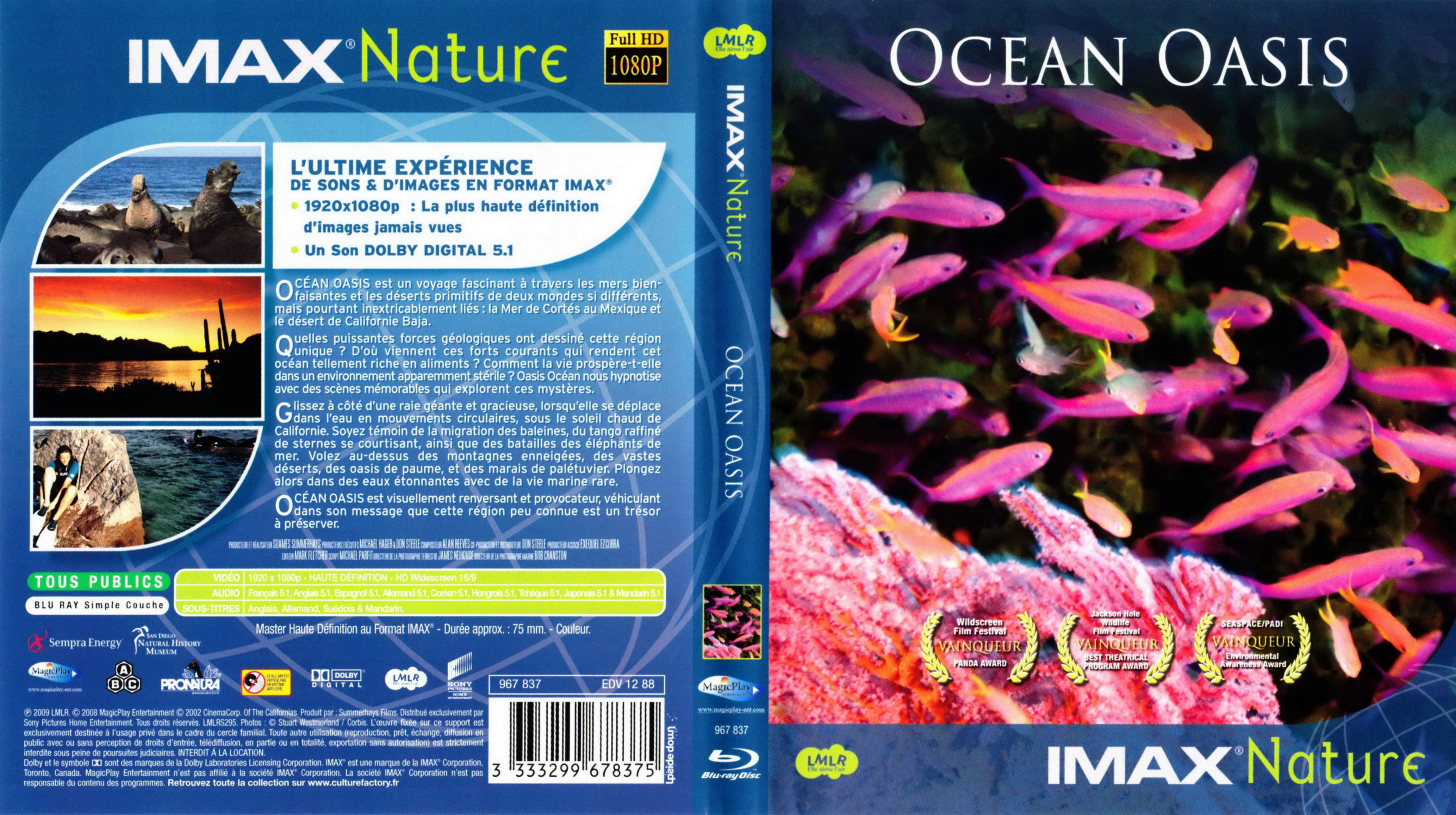 Jaquette DVD Imax nature - Ocean oasis (BLU-RAY)