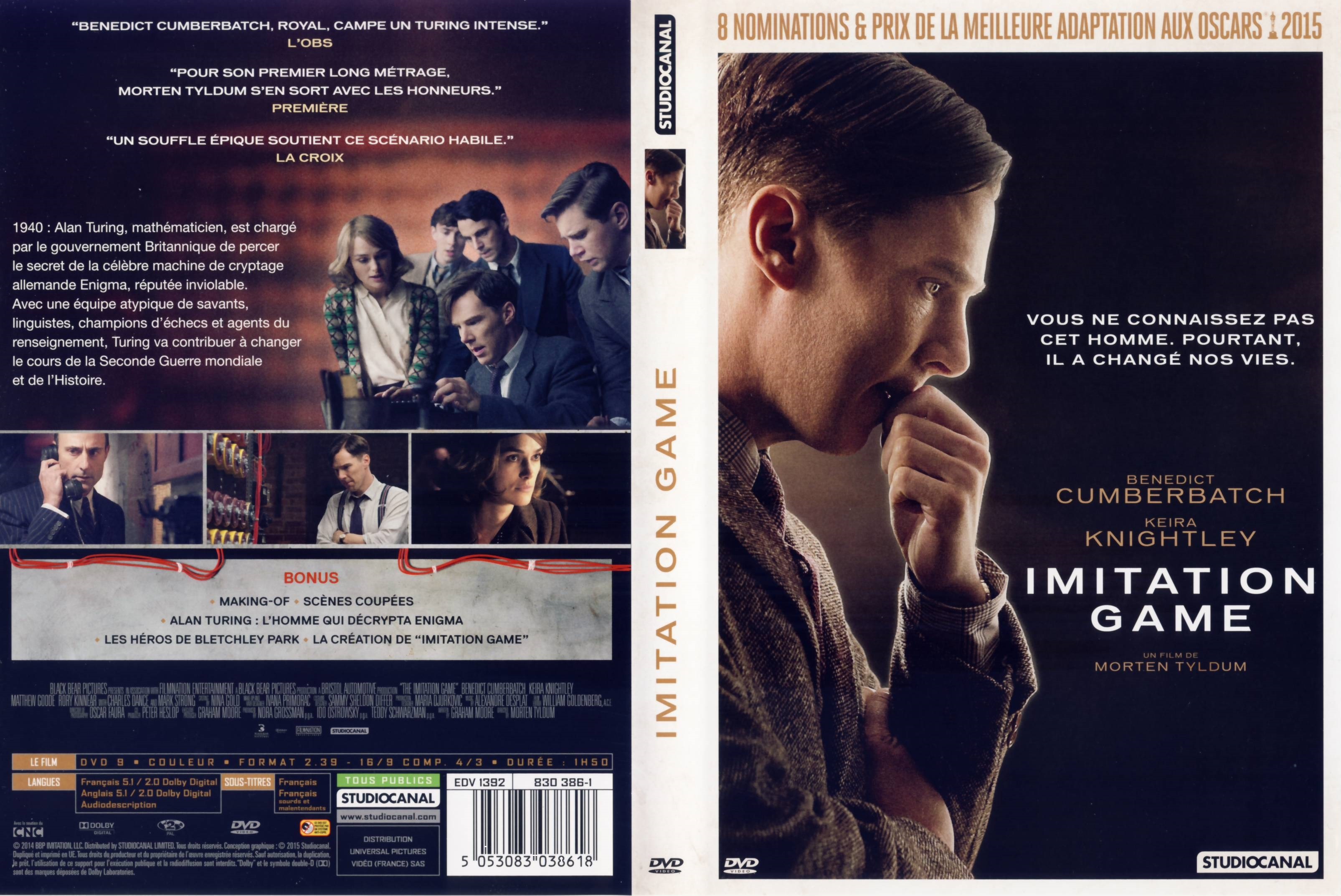 Jaquette DVD Imitation Game