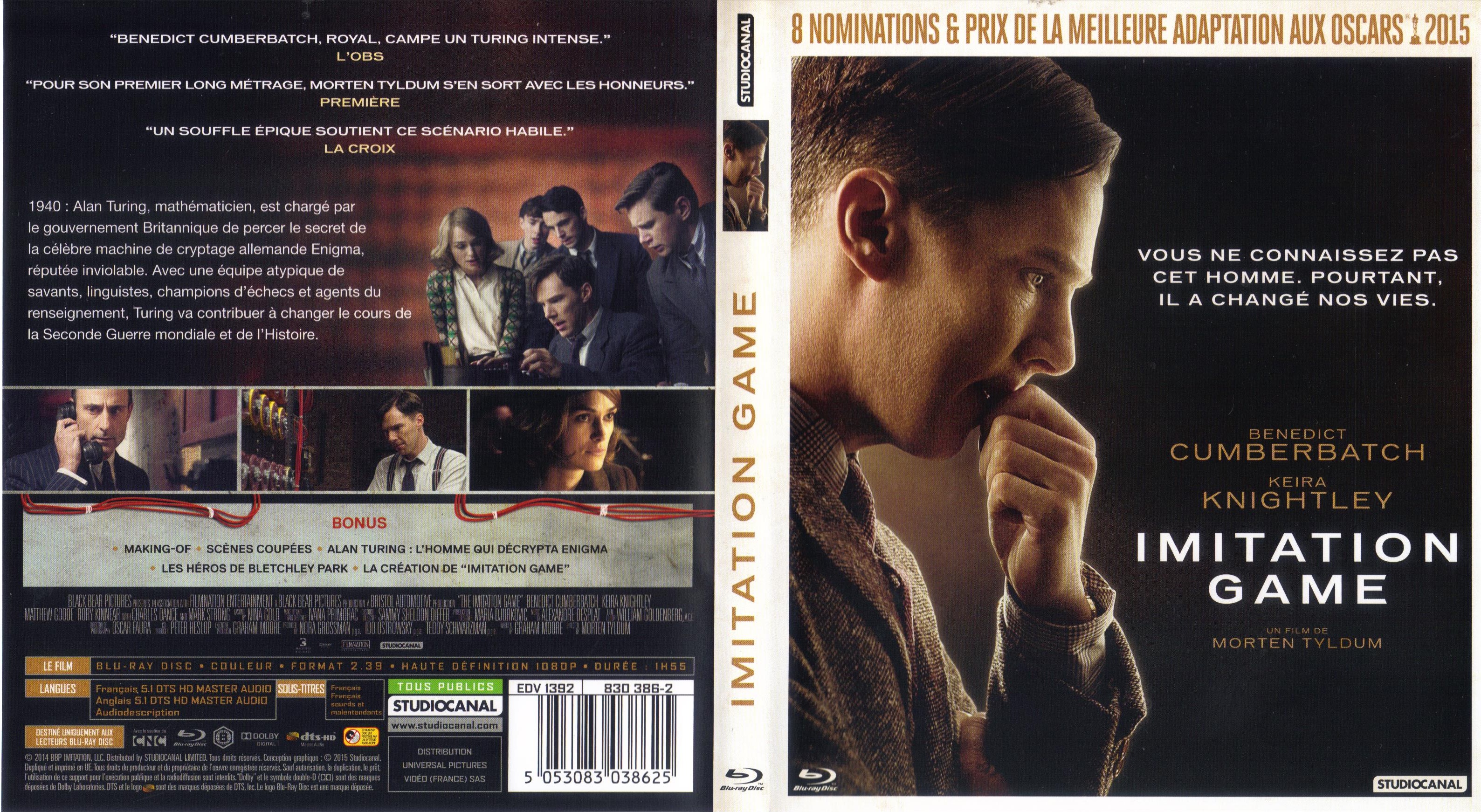 Jaquette DVD Imitation Game (BLU-RAY)