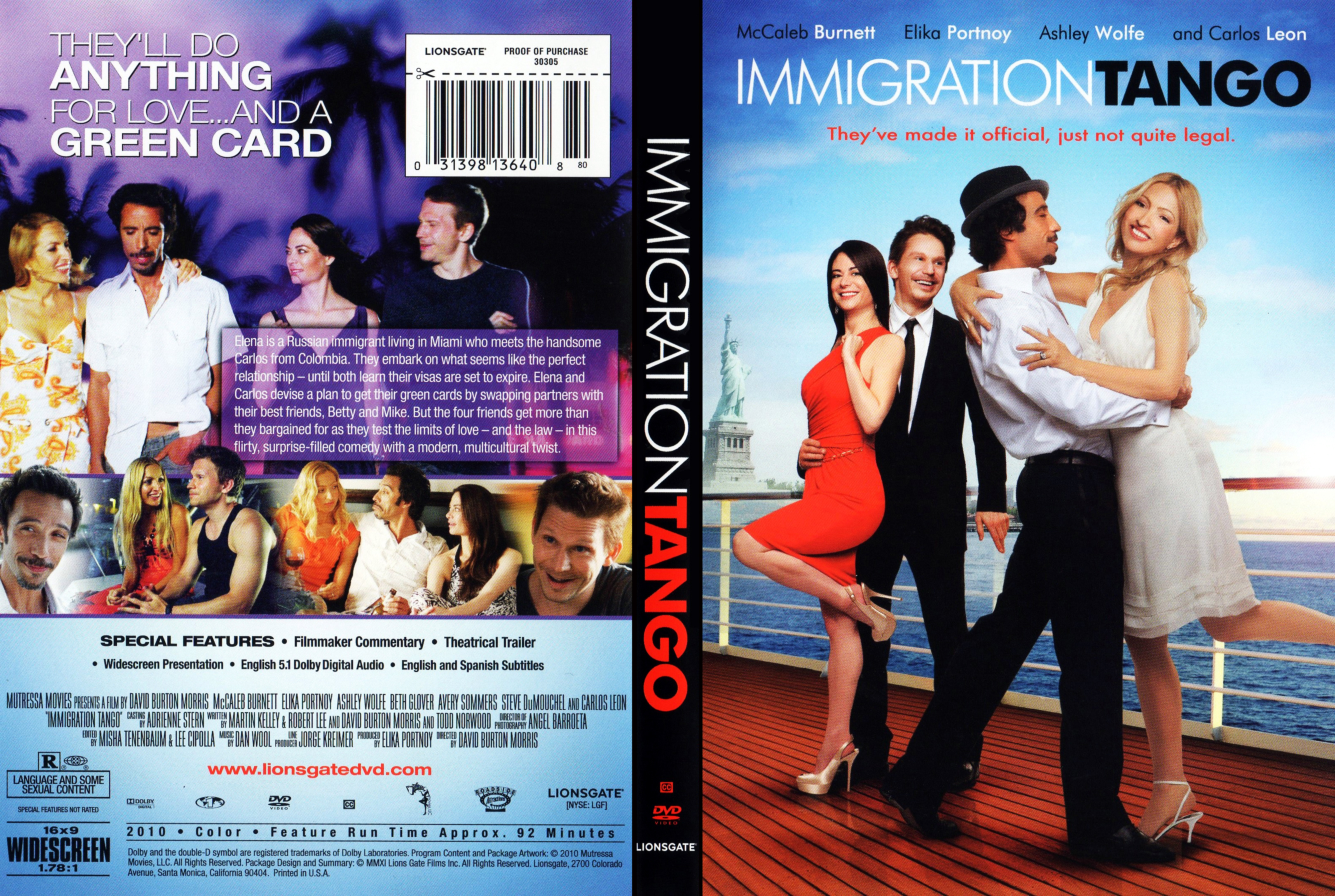 Jaquette DVD Immigration Tango Zone 1