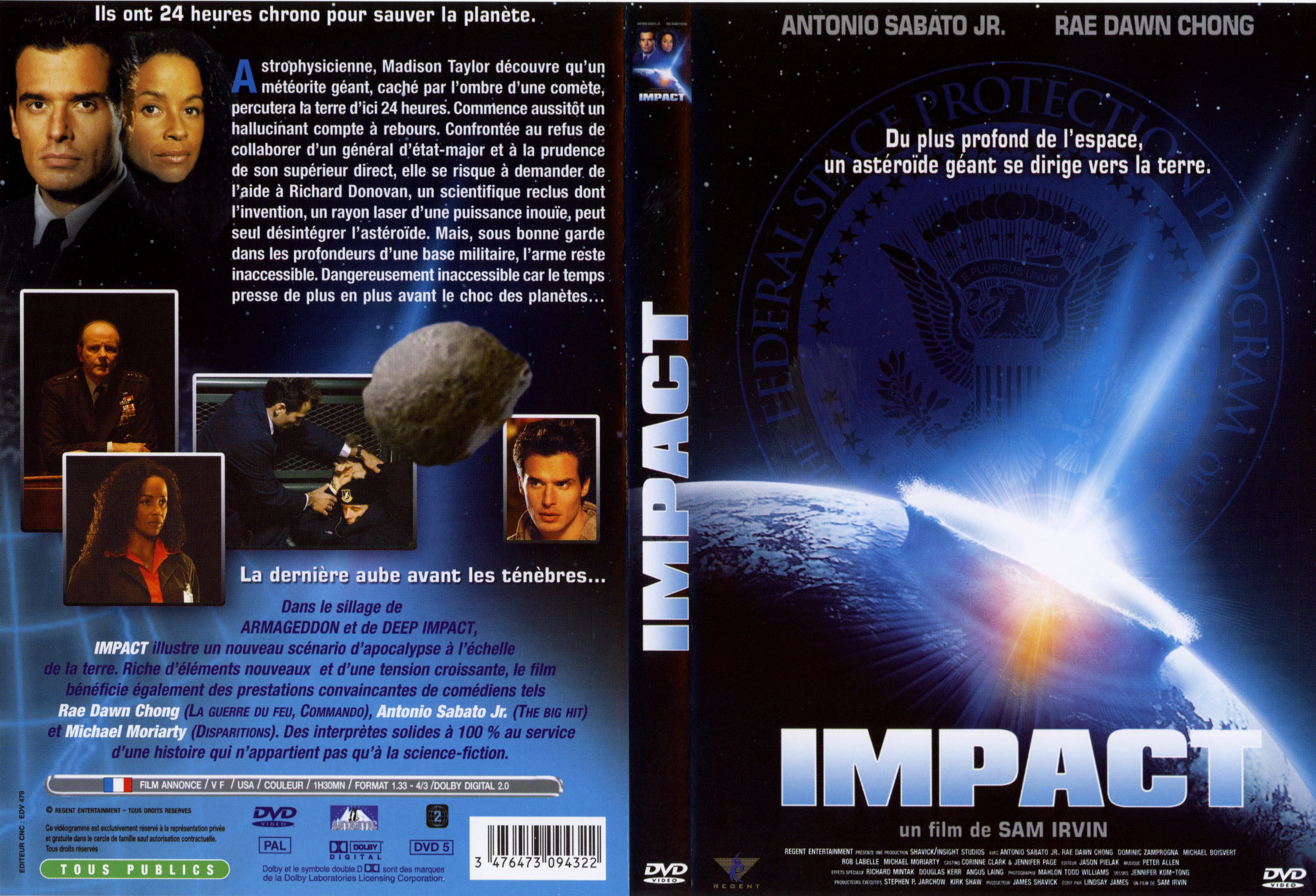 Jaquette DVD Impact (Antonio Sabato) v2