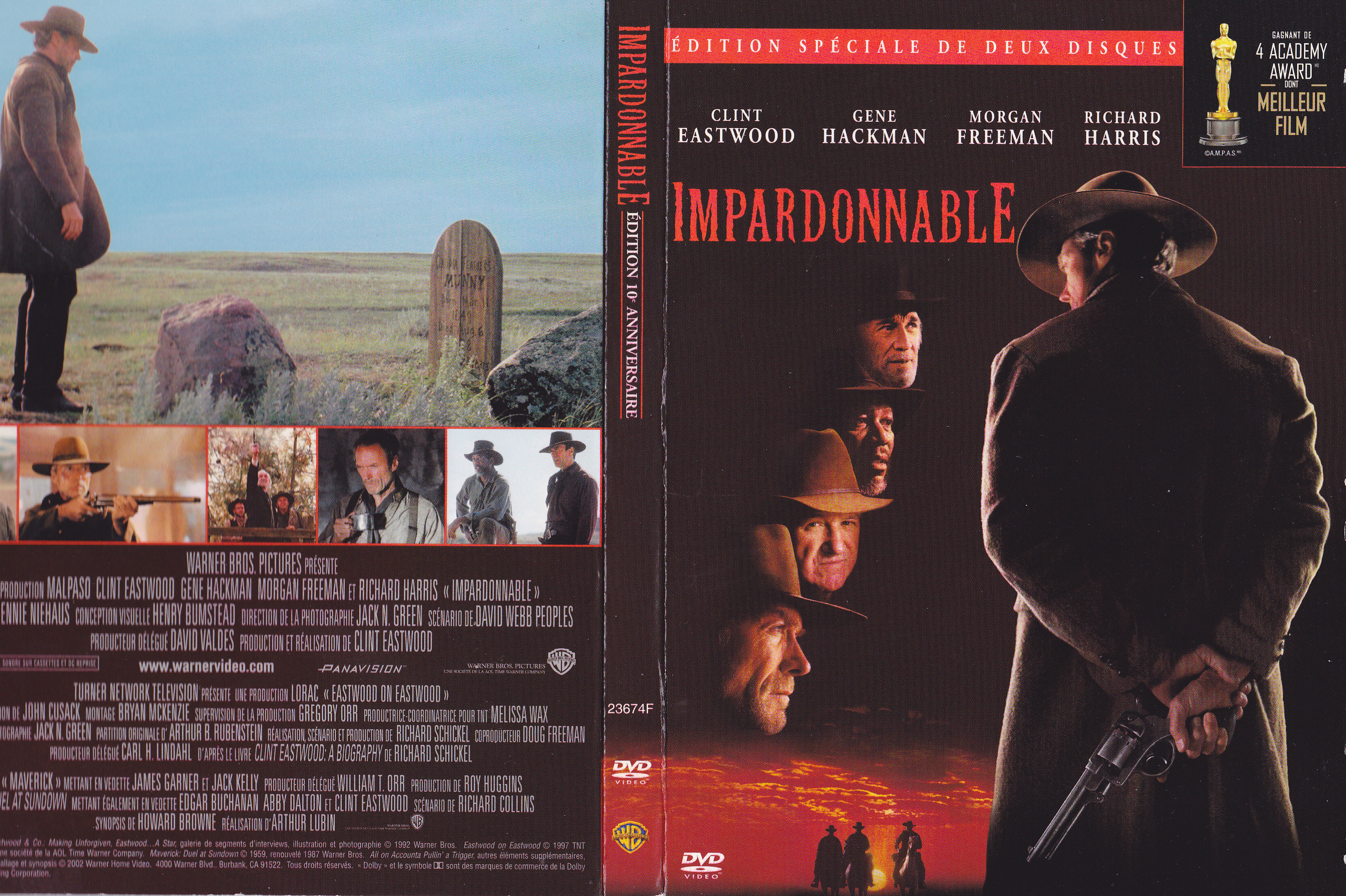 Jaquette DVD Impardonnable (Canadienne)