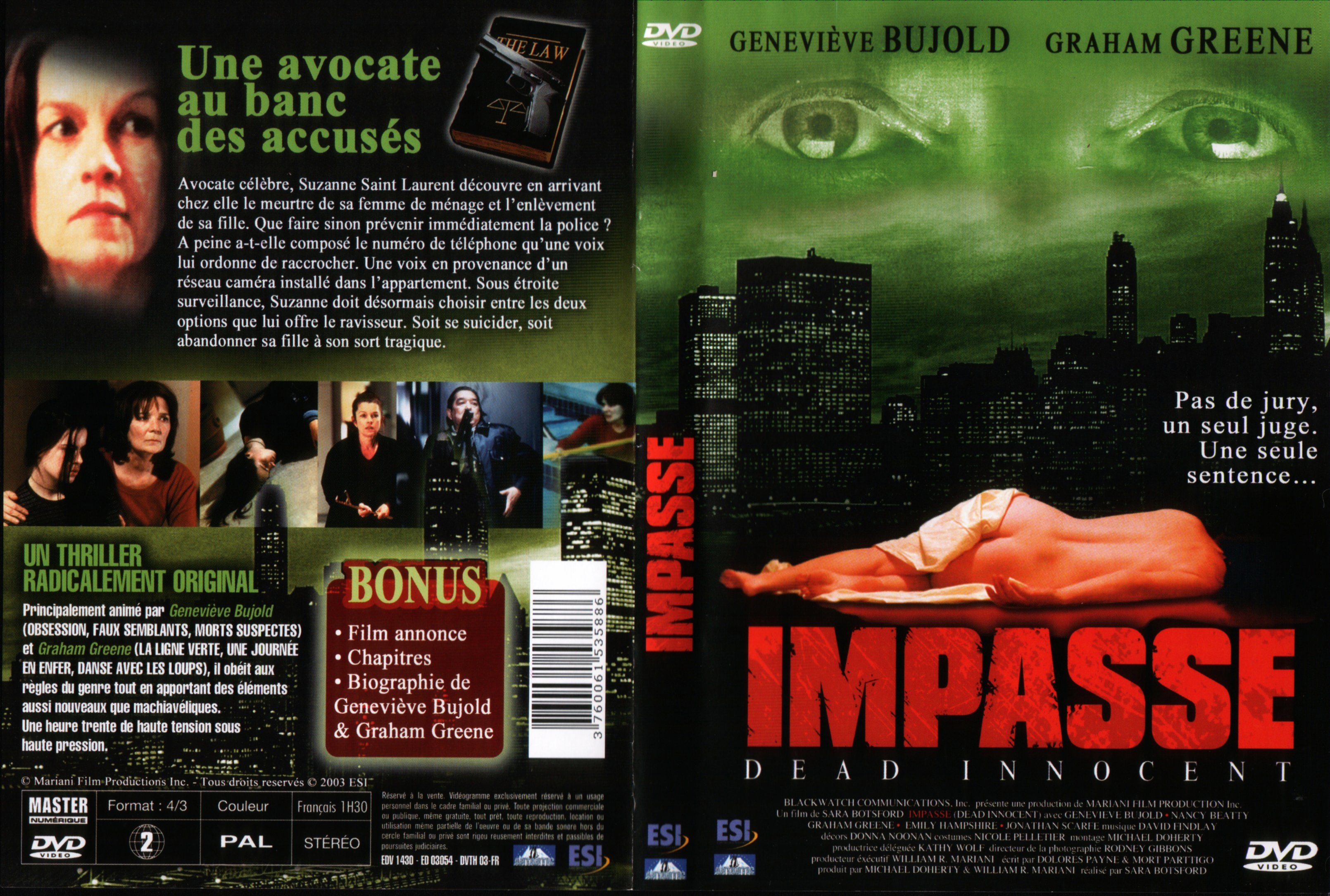 Jaquette DVD Impasse