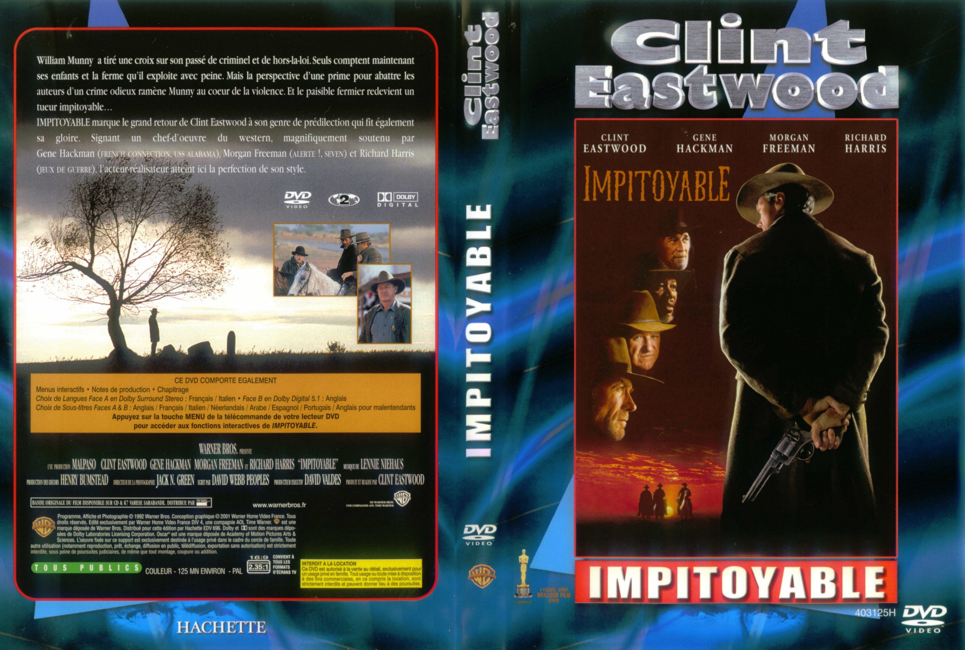 Jaquette DVD Impitoyable