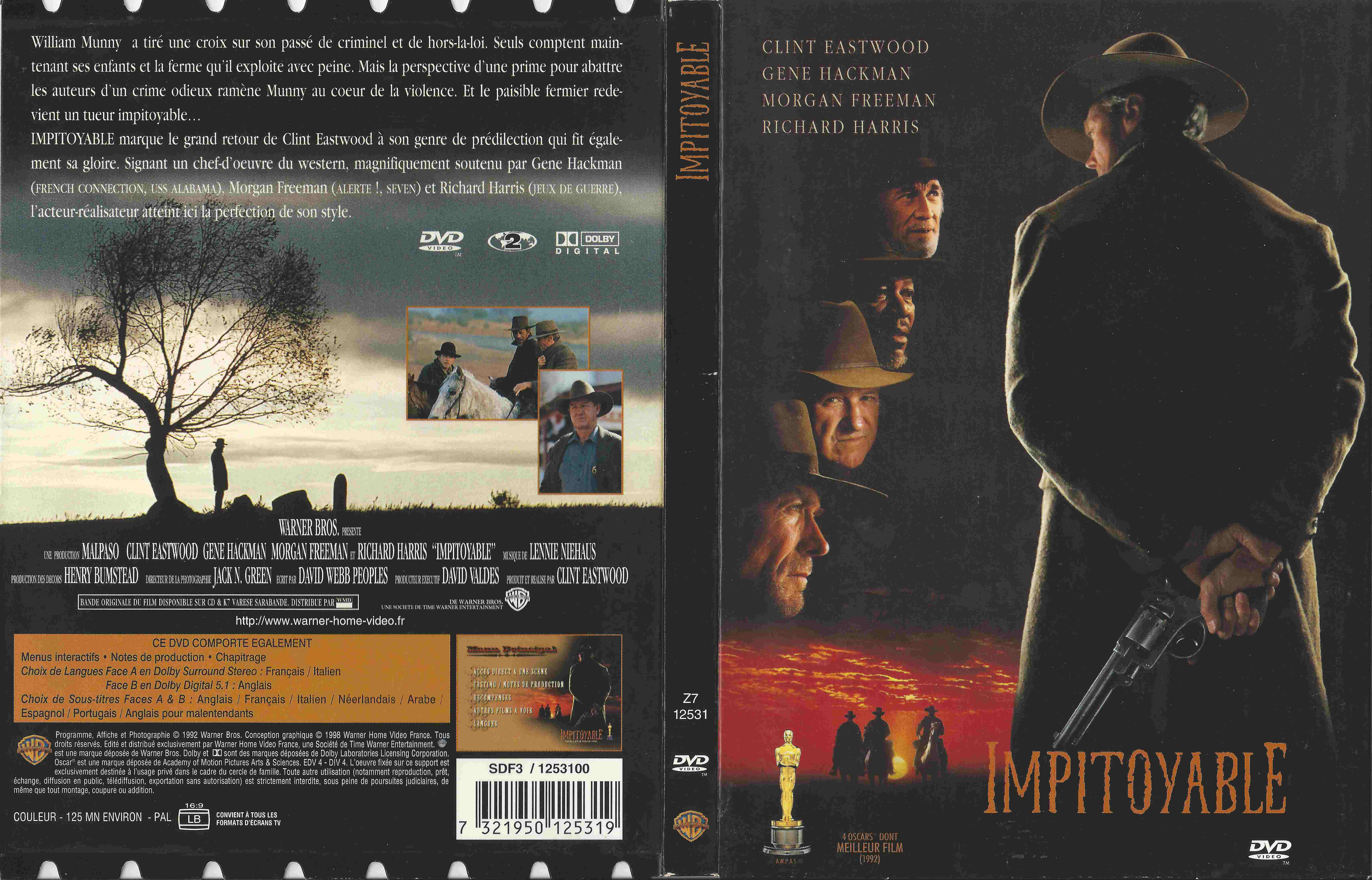 Jaquette DVD Impitoyable v4