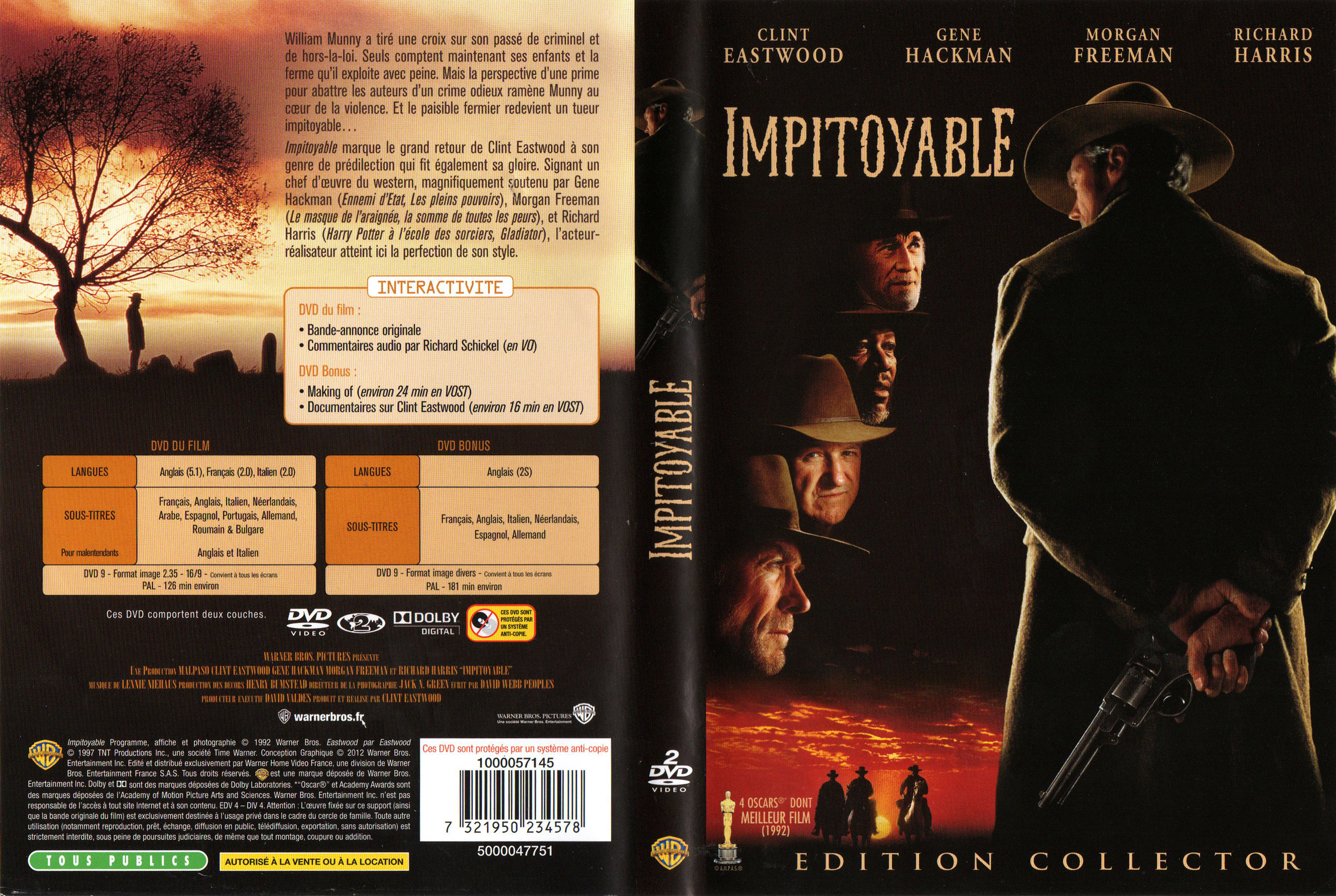 Jaquette DVD Impitoyable v5