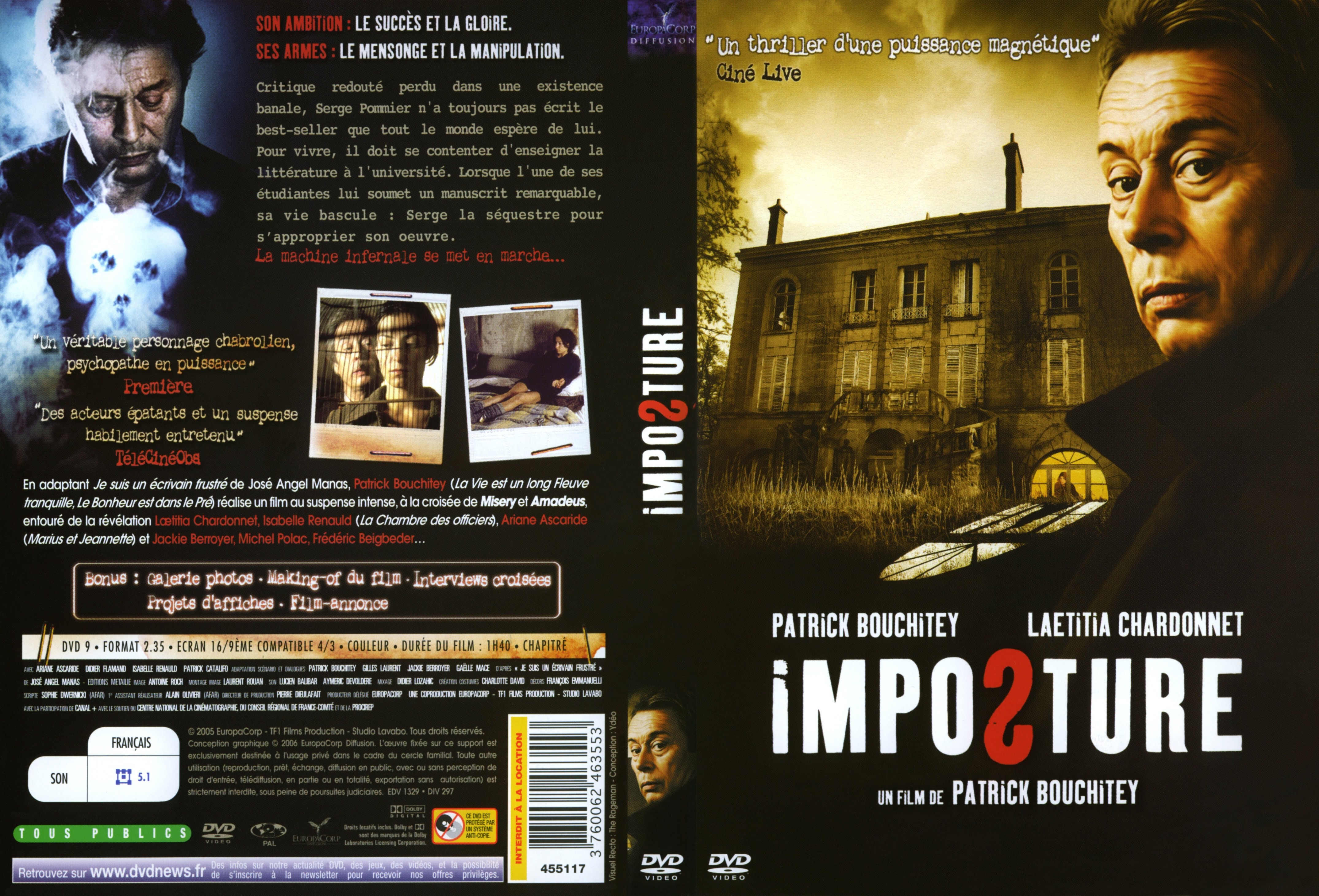 Jaquette DVD Imposture