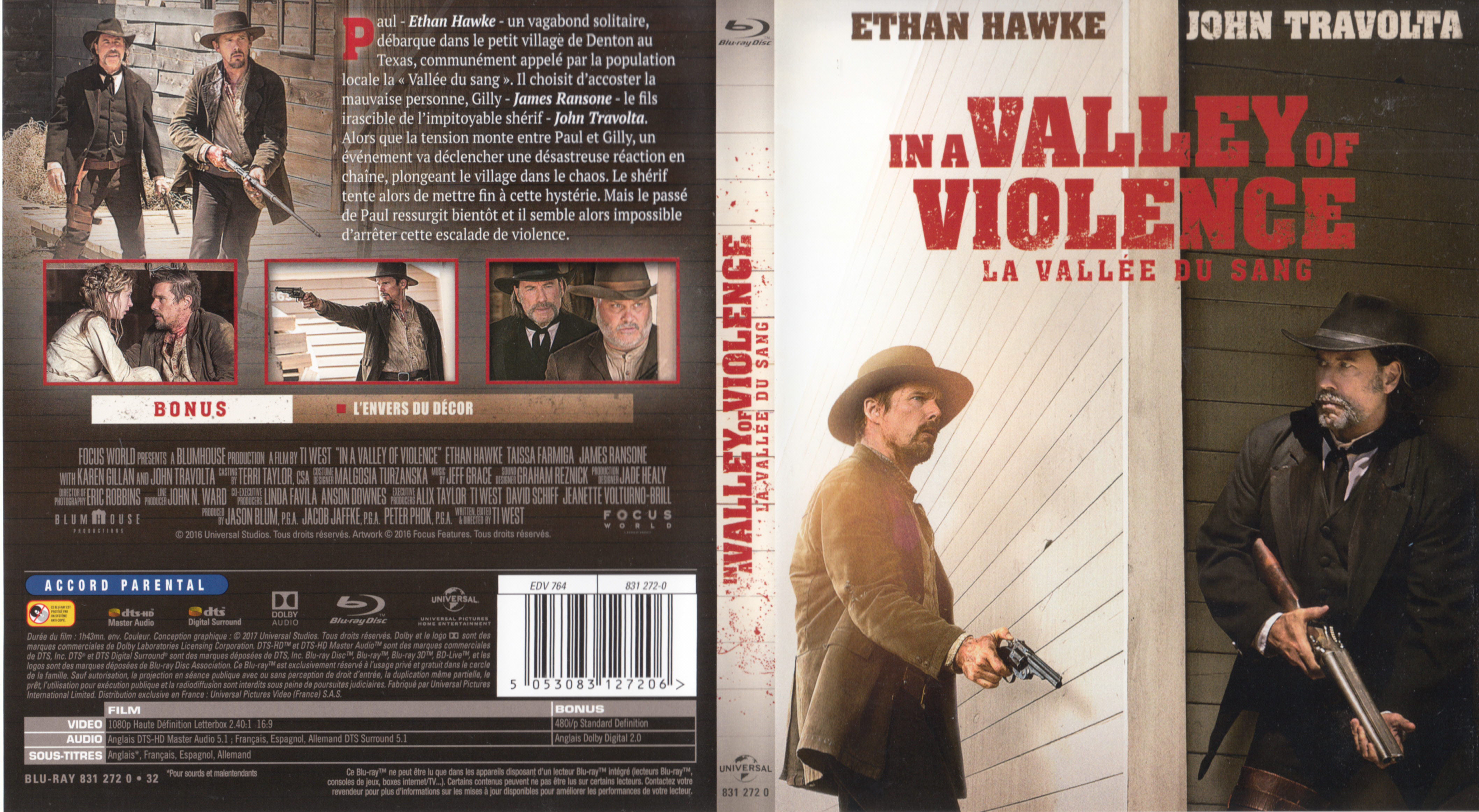 Jaquette DVD In A Valley Of Violence (BLU-RAY)