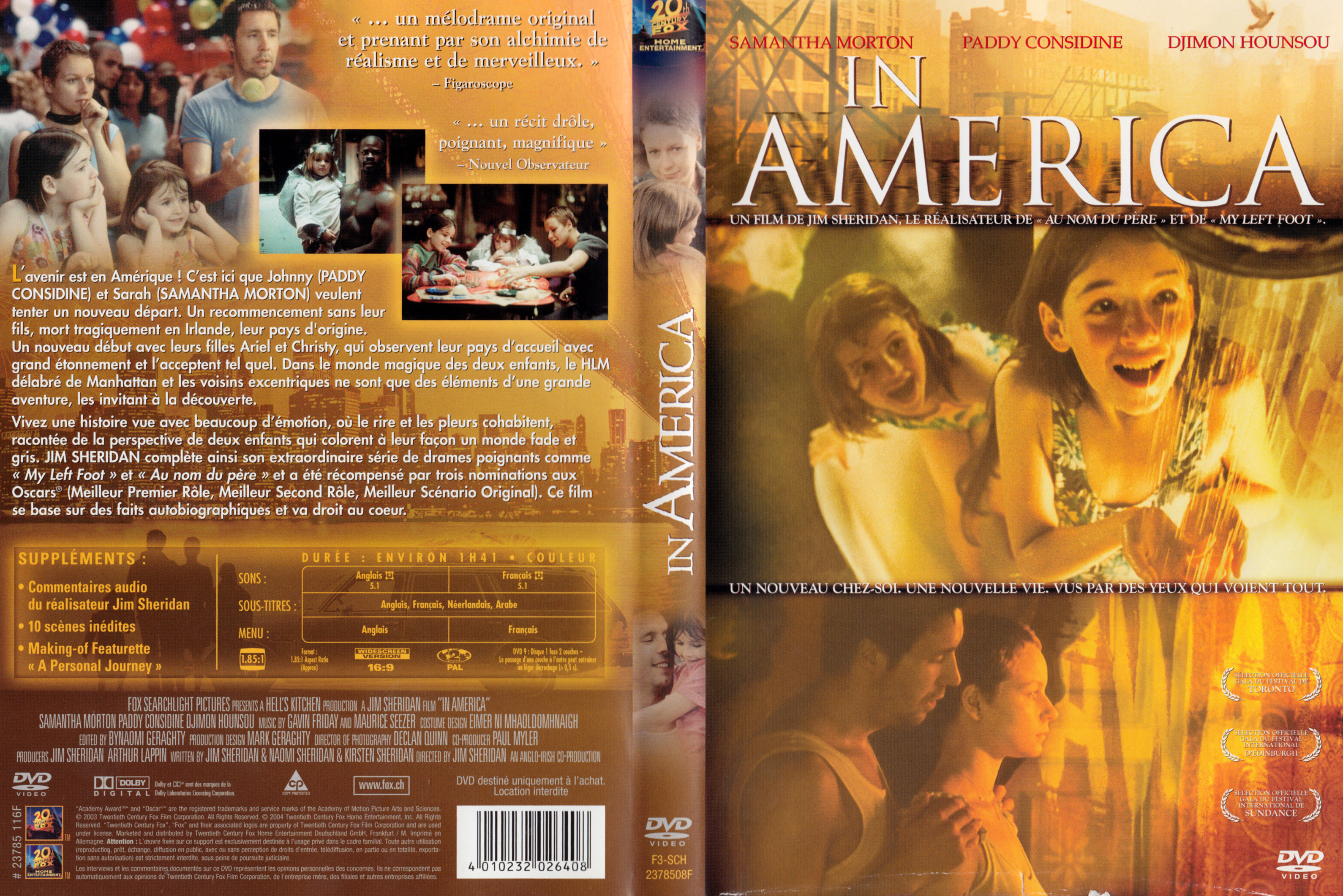 Jaquette DVD In America v2