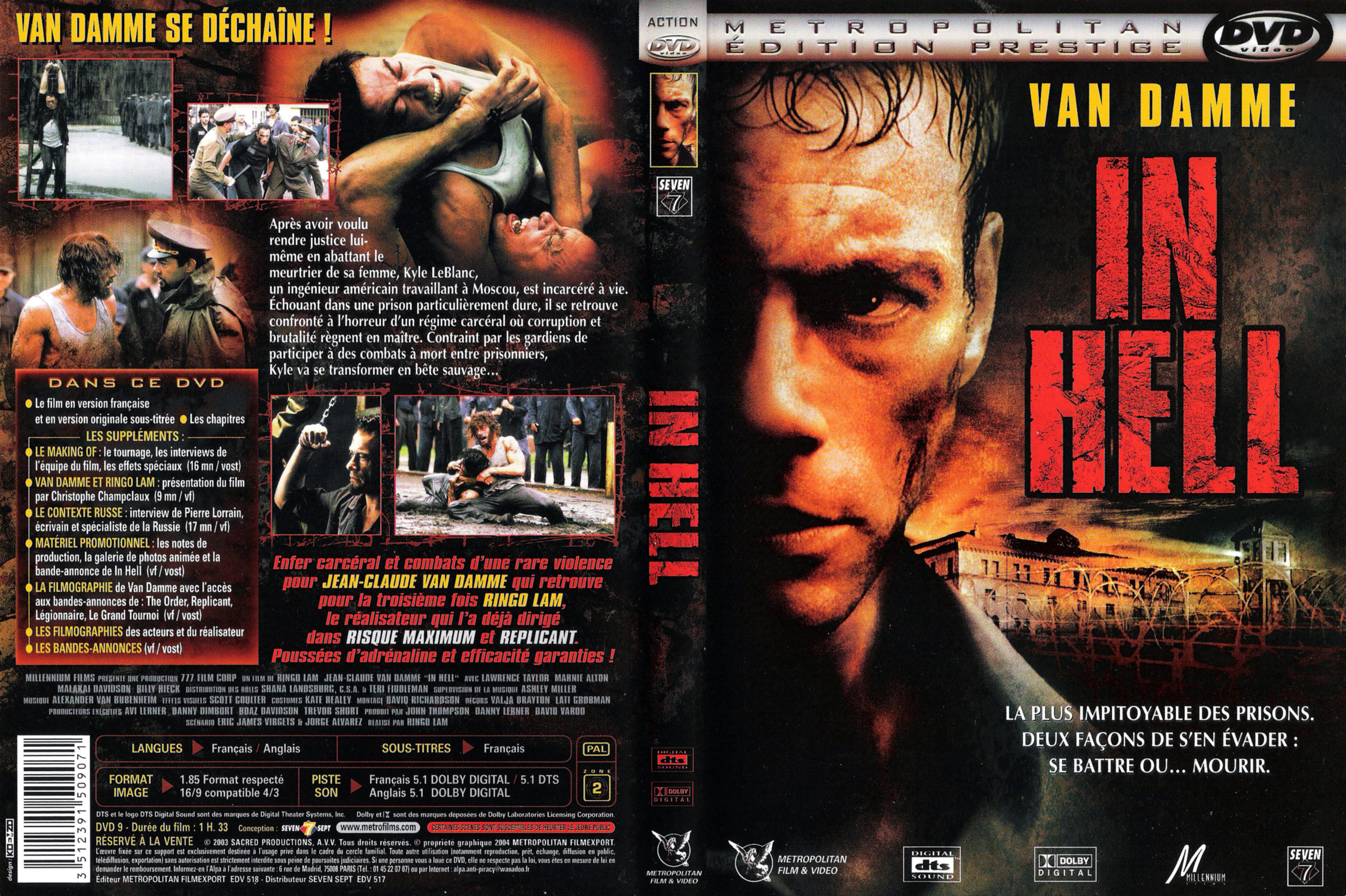 Jaquette DVD In hell v2