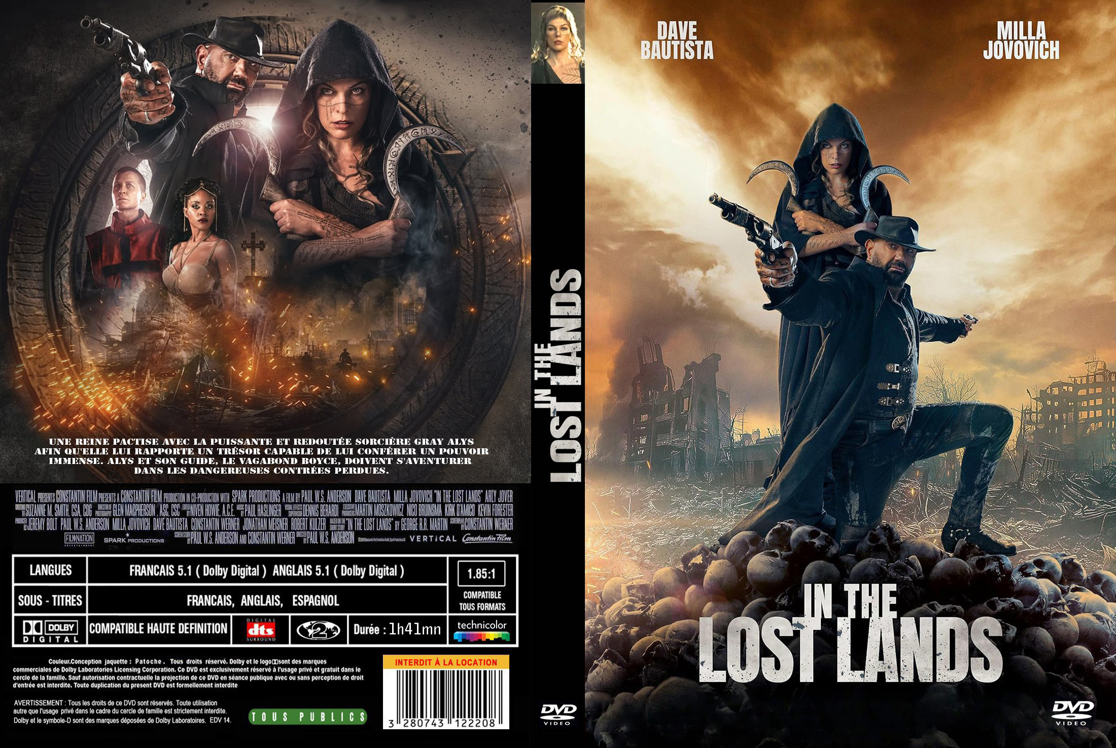 Jaquette DVD In the lost lands custom