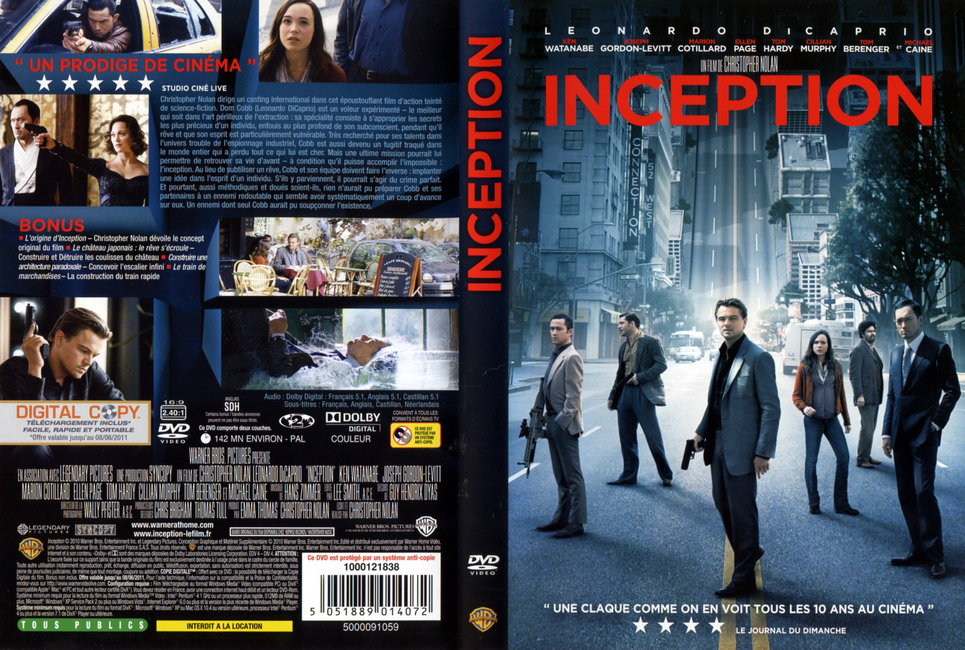 Jaquette DVD Inception