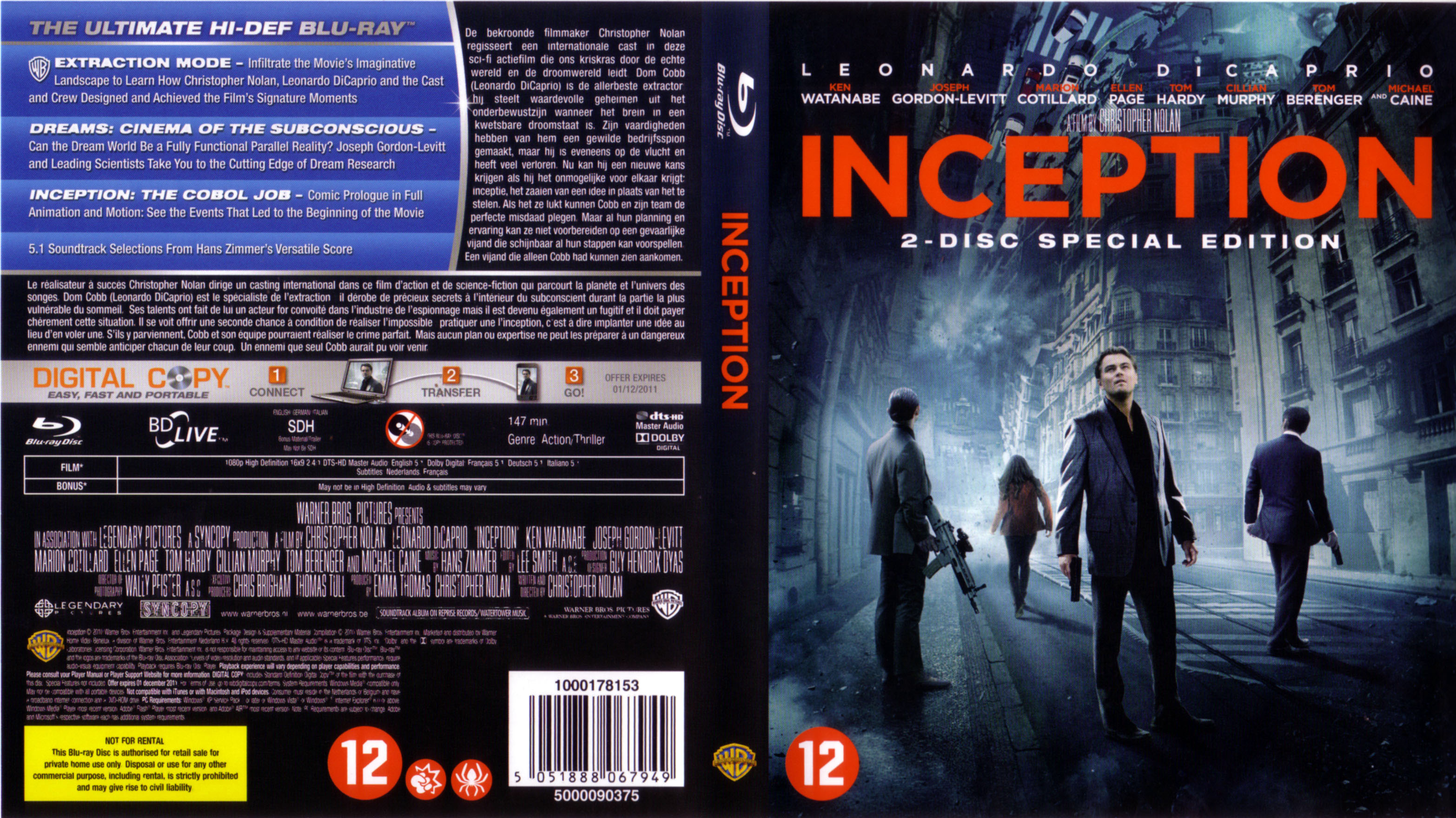 Jaquette DVD Inception (BLU-RAY) v2