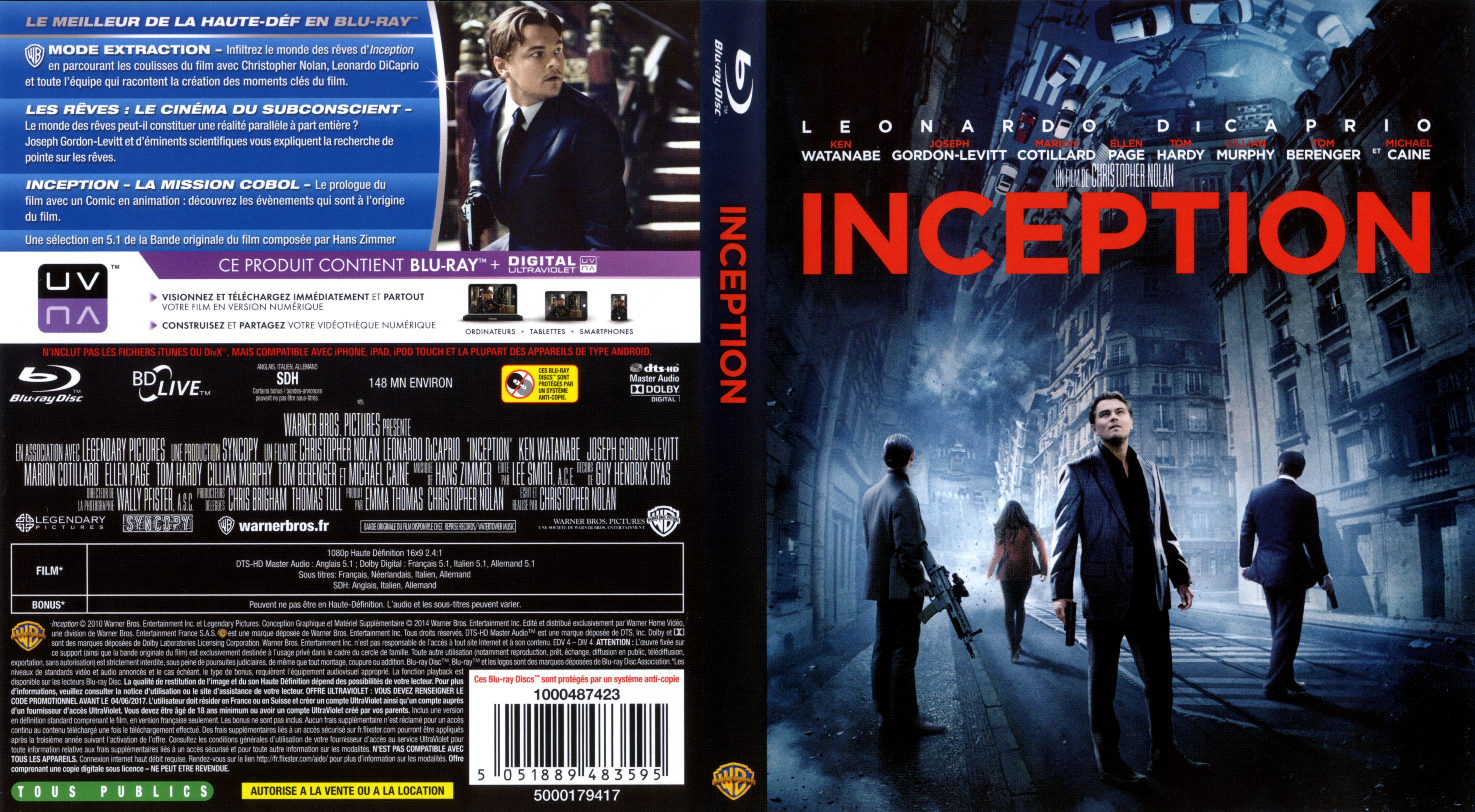Jaquette DVD Inception (BLU-RAY) v4