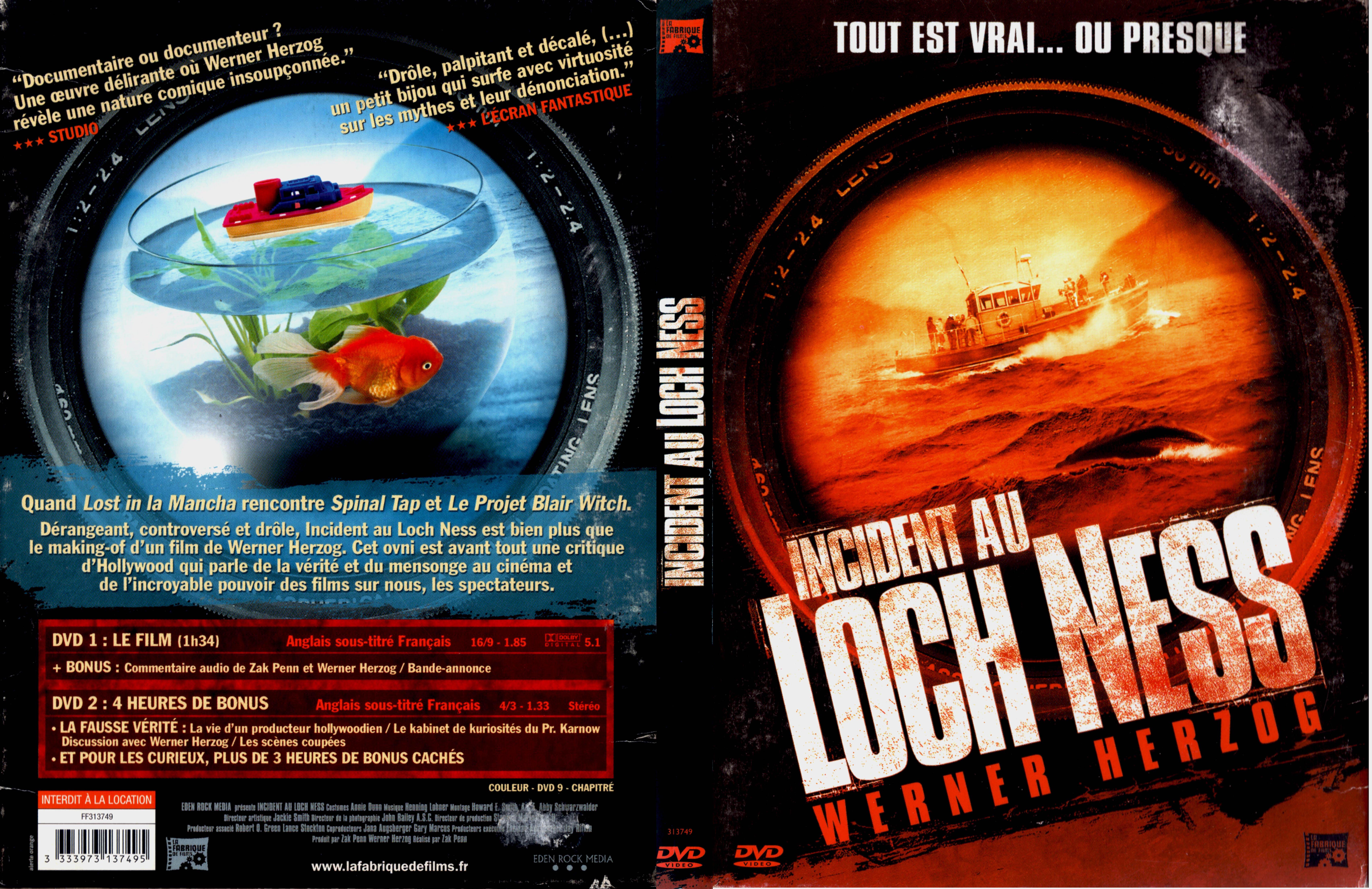 Jaquette DVD Incident au Loch Ness