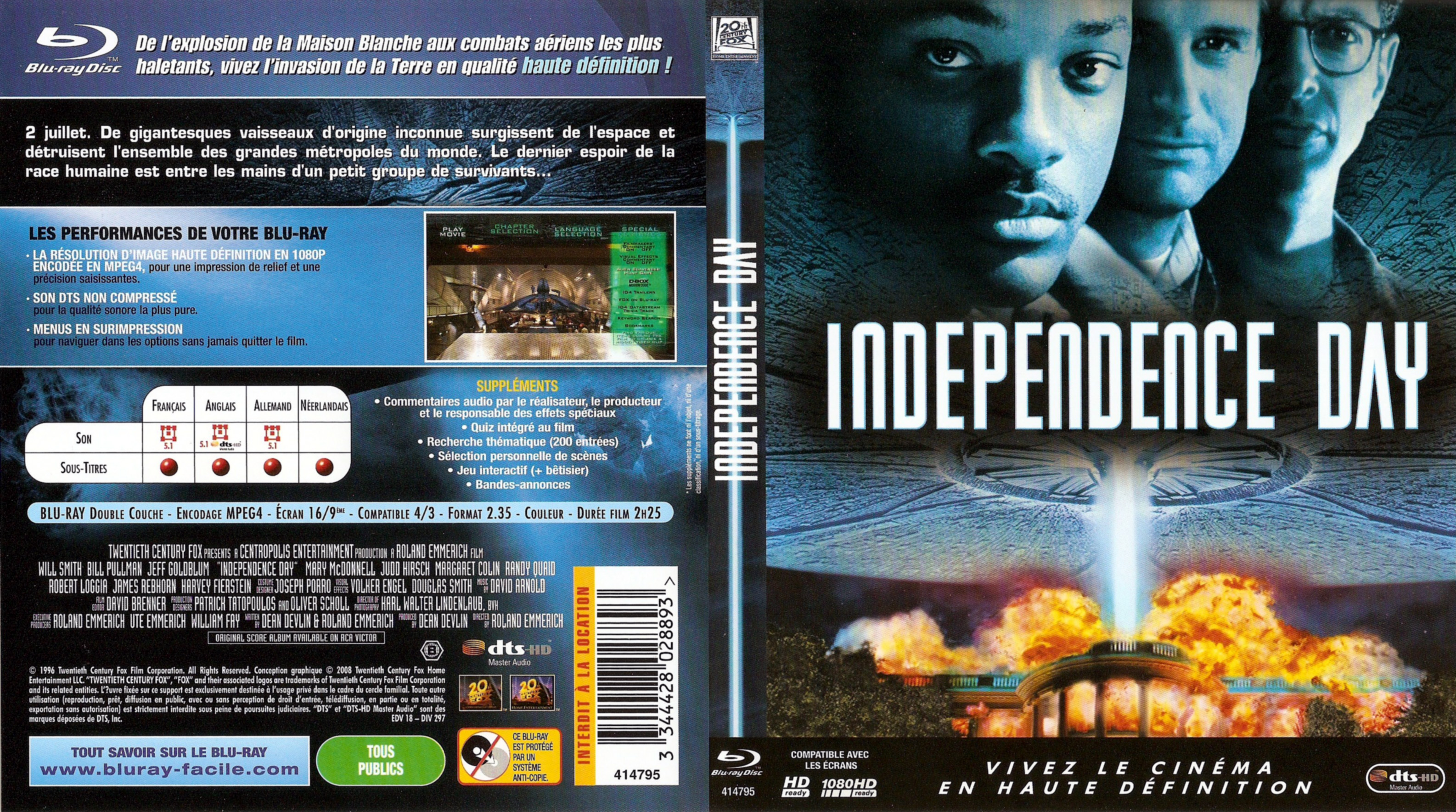 Jaquette DVD Independence Day (BLU-RAY)