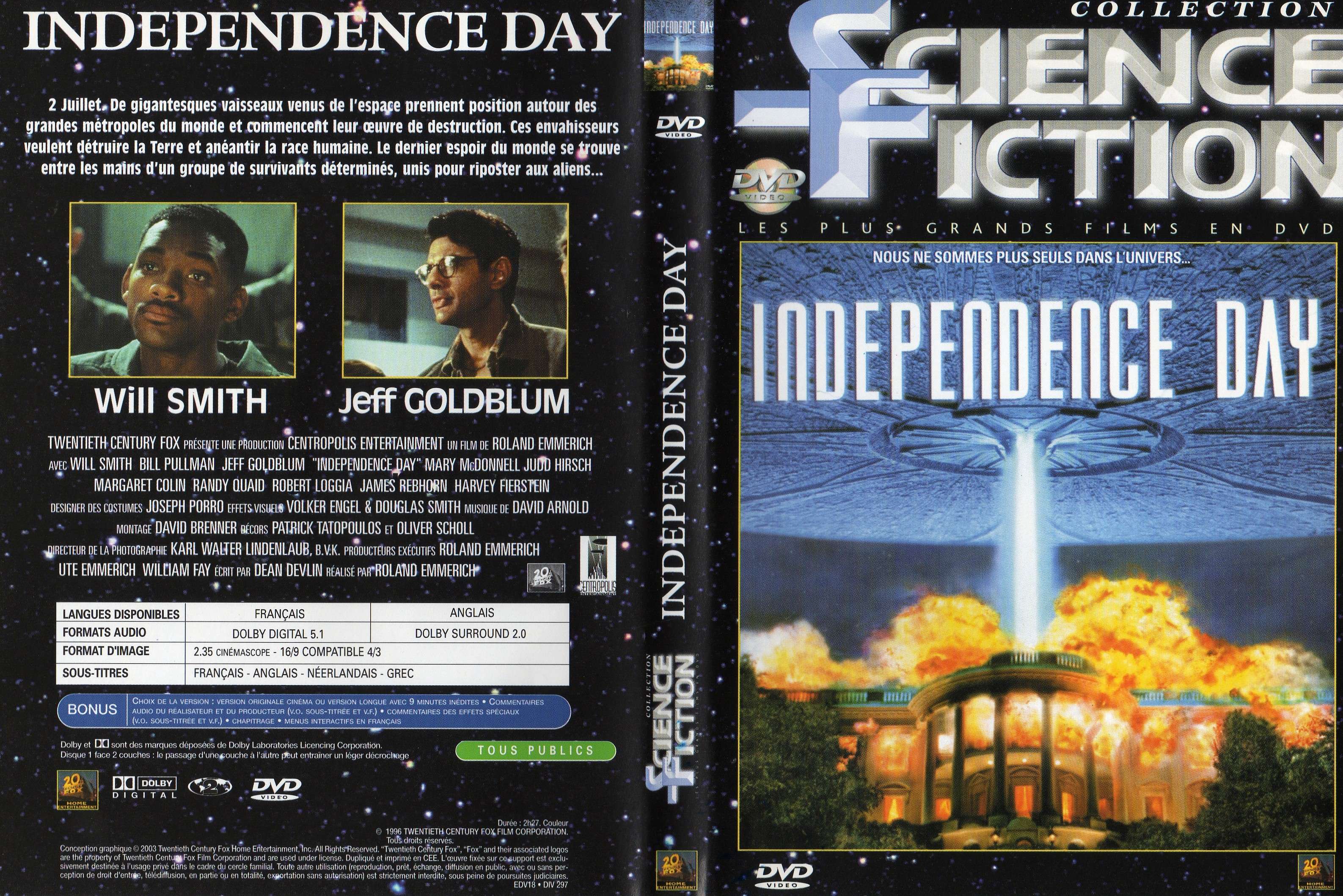 Jaquette DVD Independence day v2