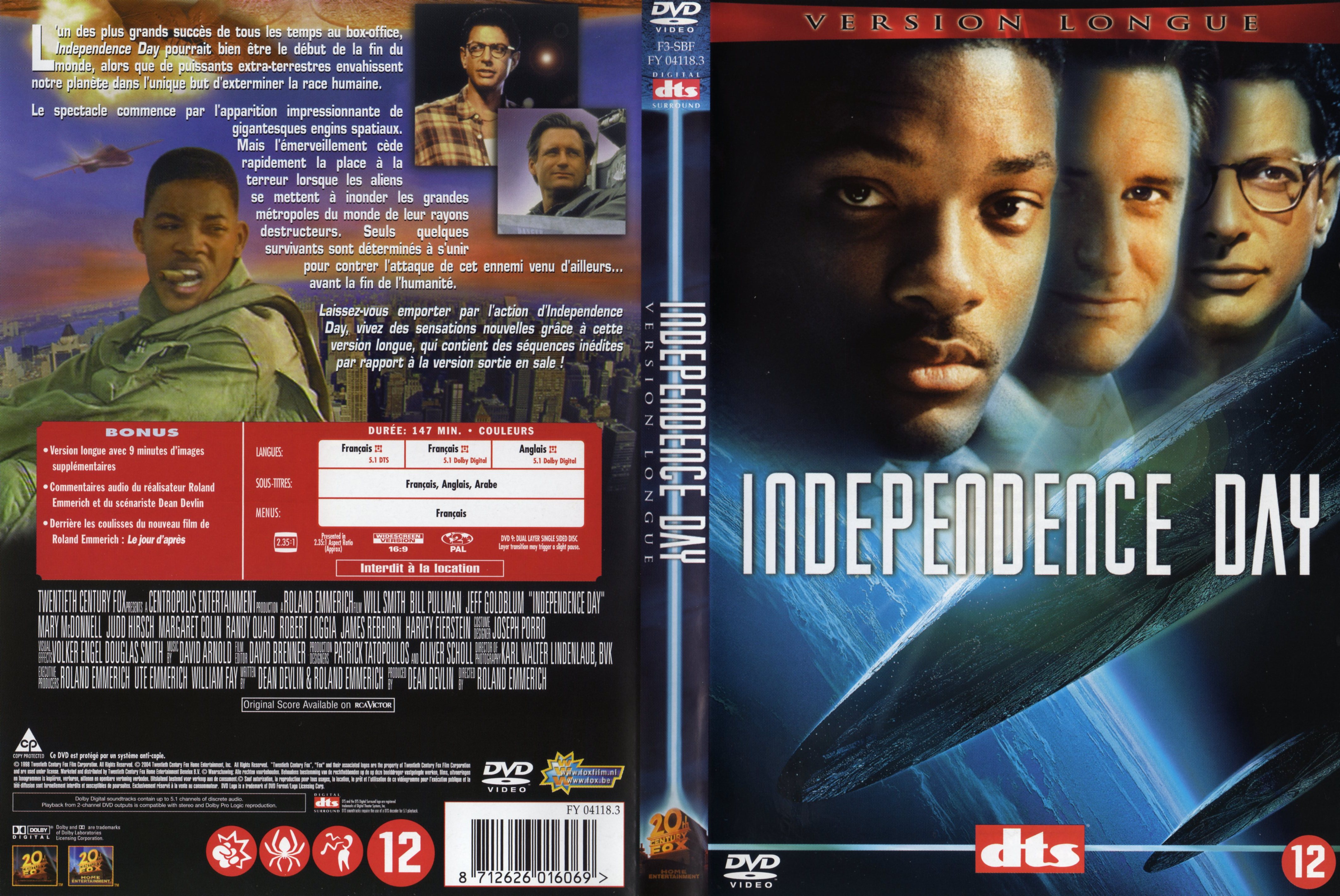 Jaquette DVD Independence day v3
