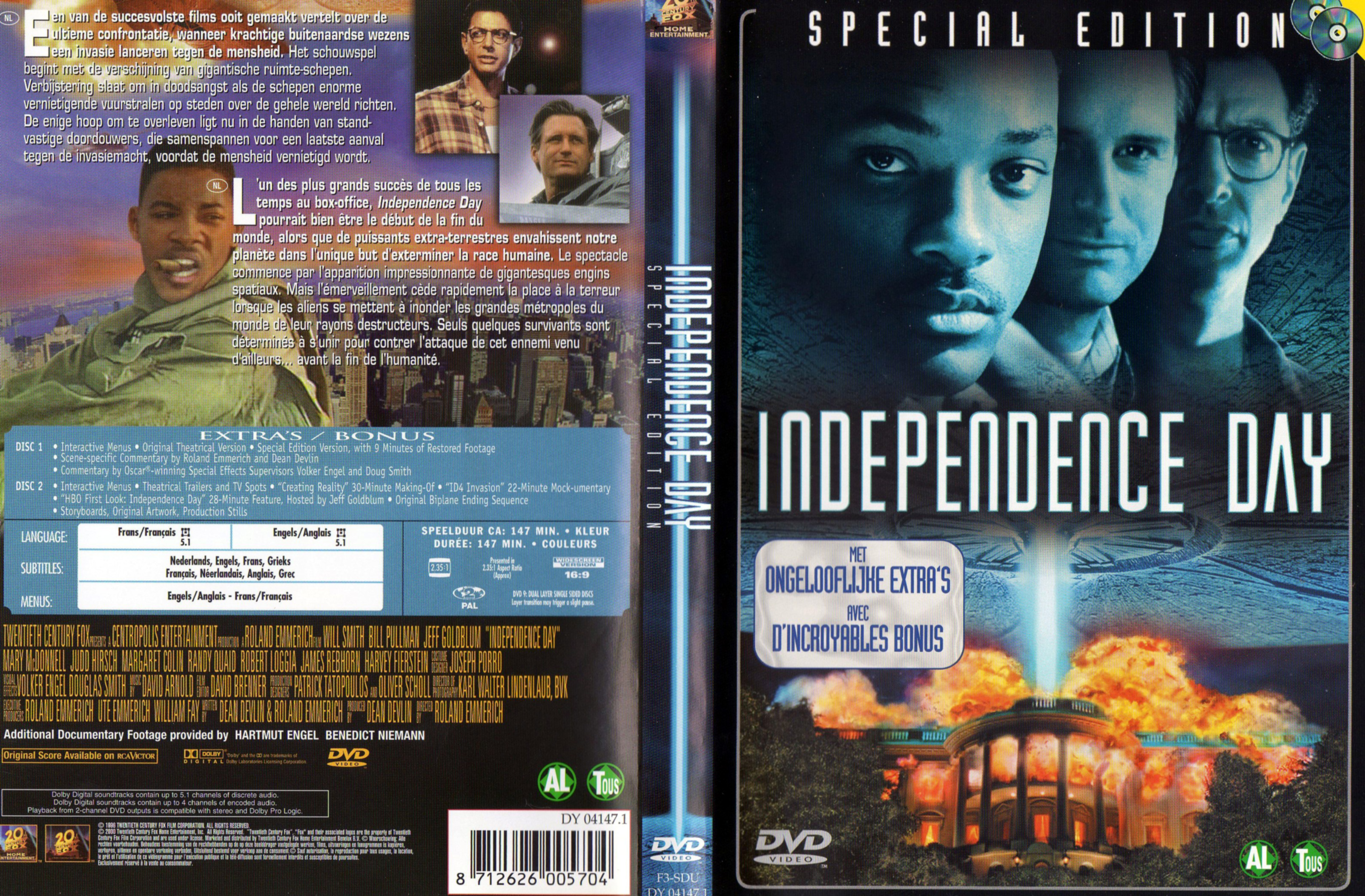 Jaquette DVD Independence day v5