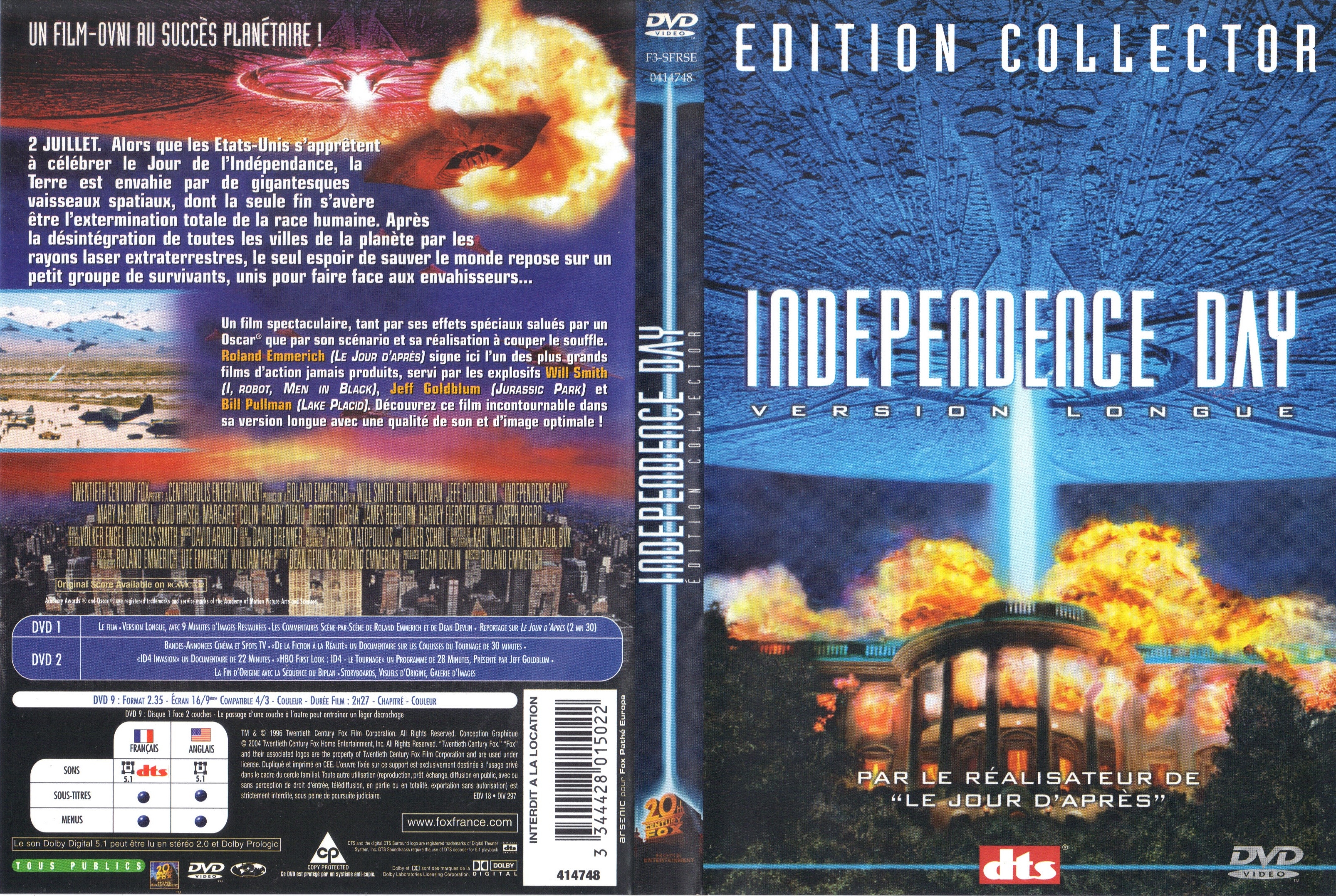Jaquette DVD Independence day v6