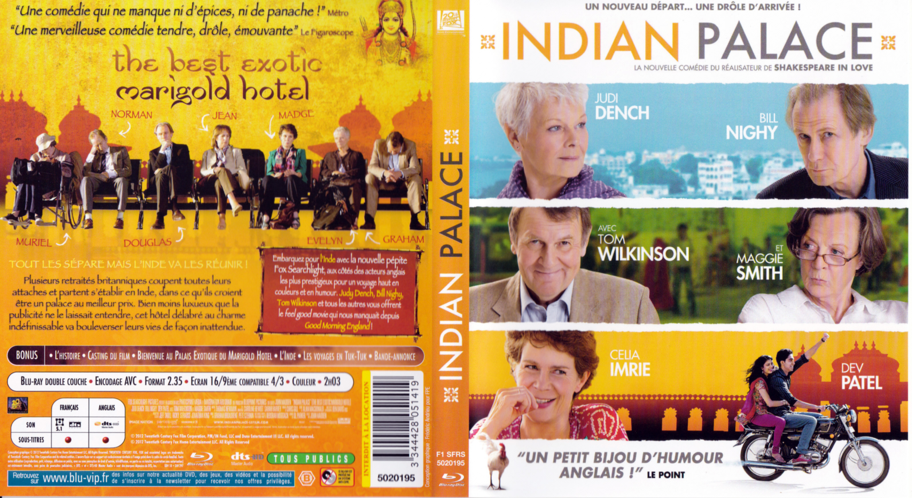 Jaquette DVD Indian Palace (BLU-RAY)