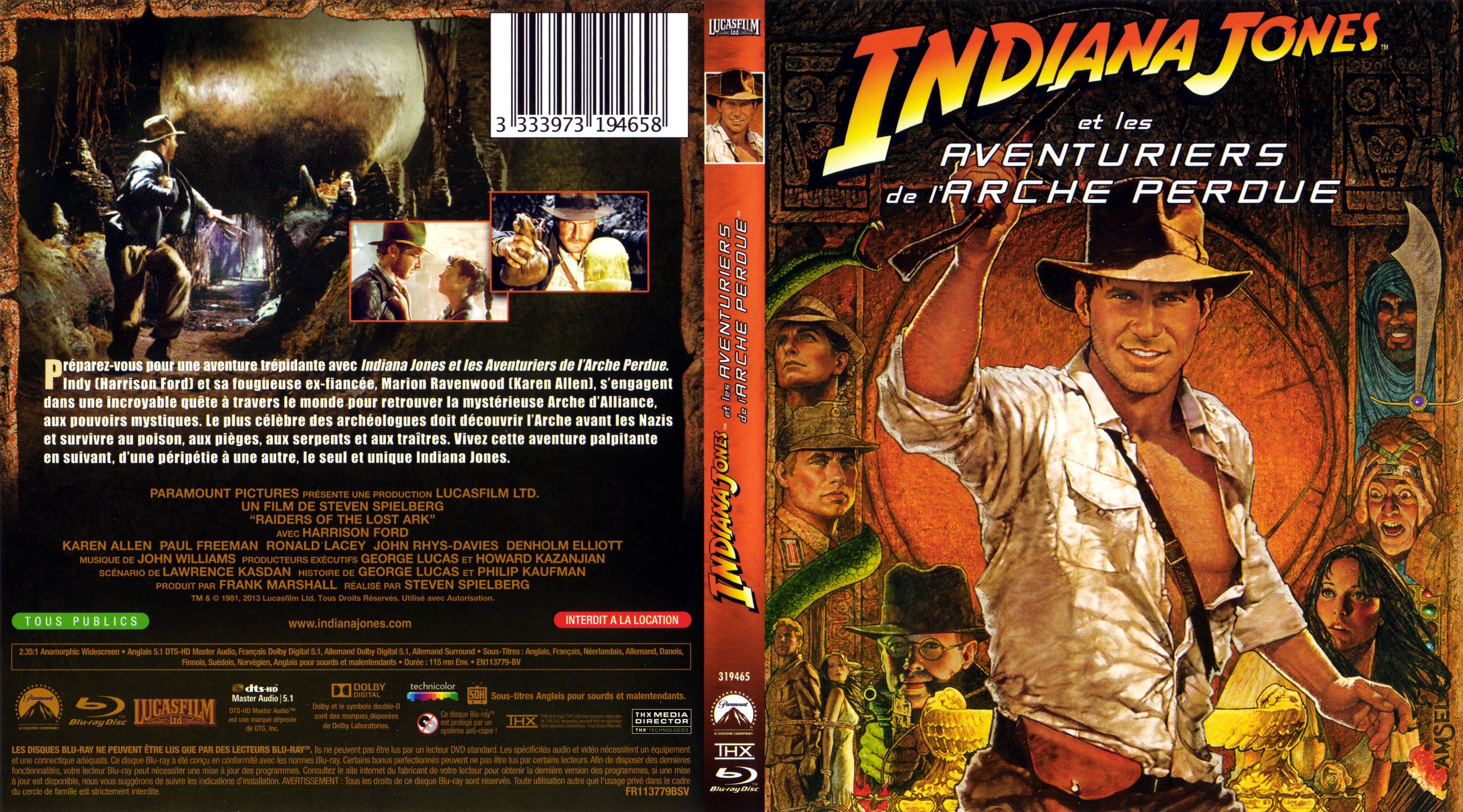 Jaquette DVD Indiana Jones et les aventuriers de l