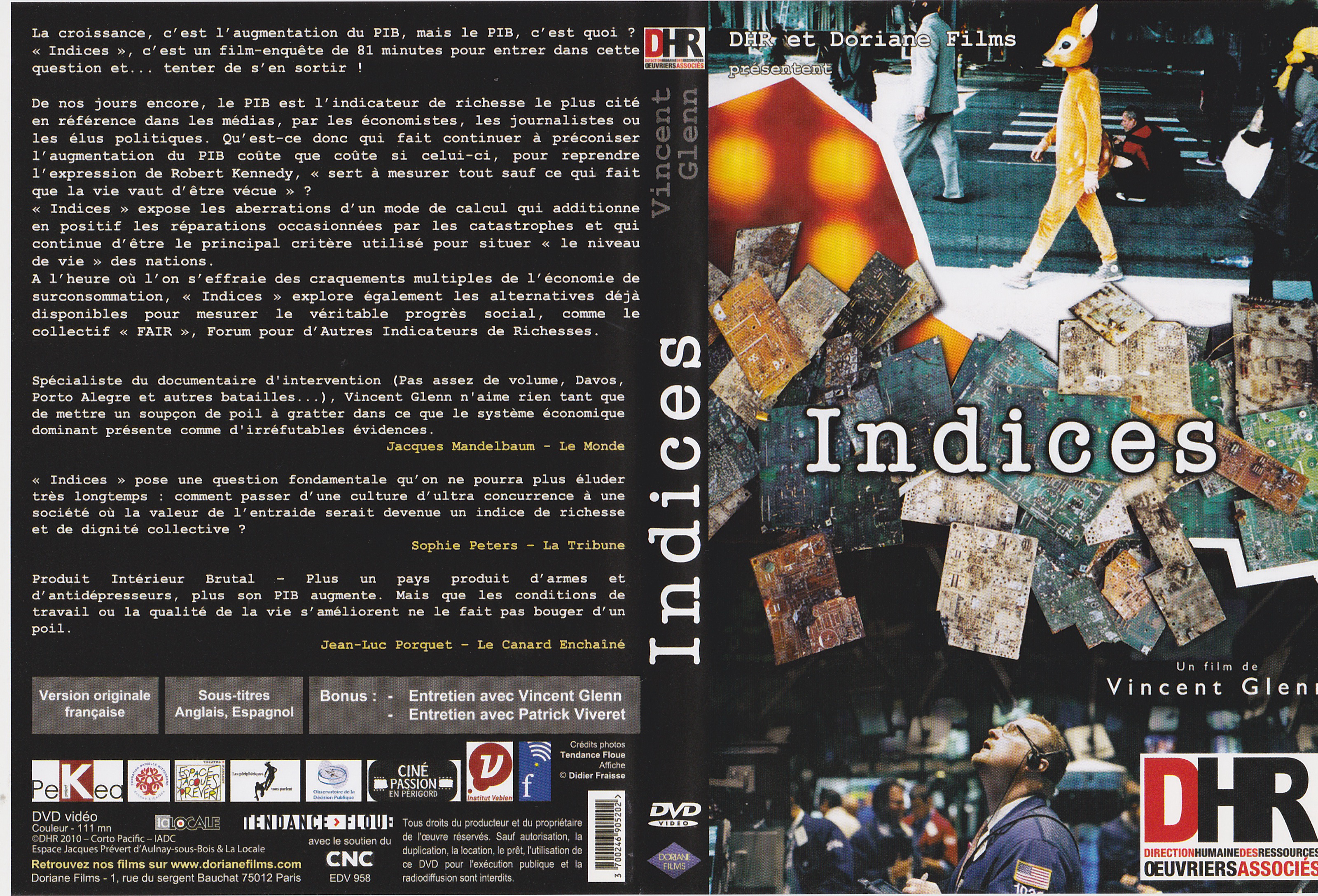 Jaquette DVD Indices