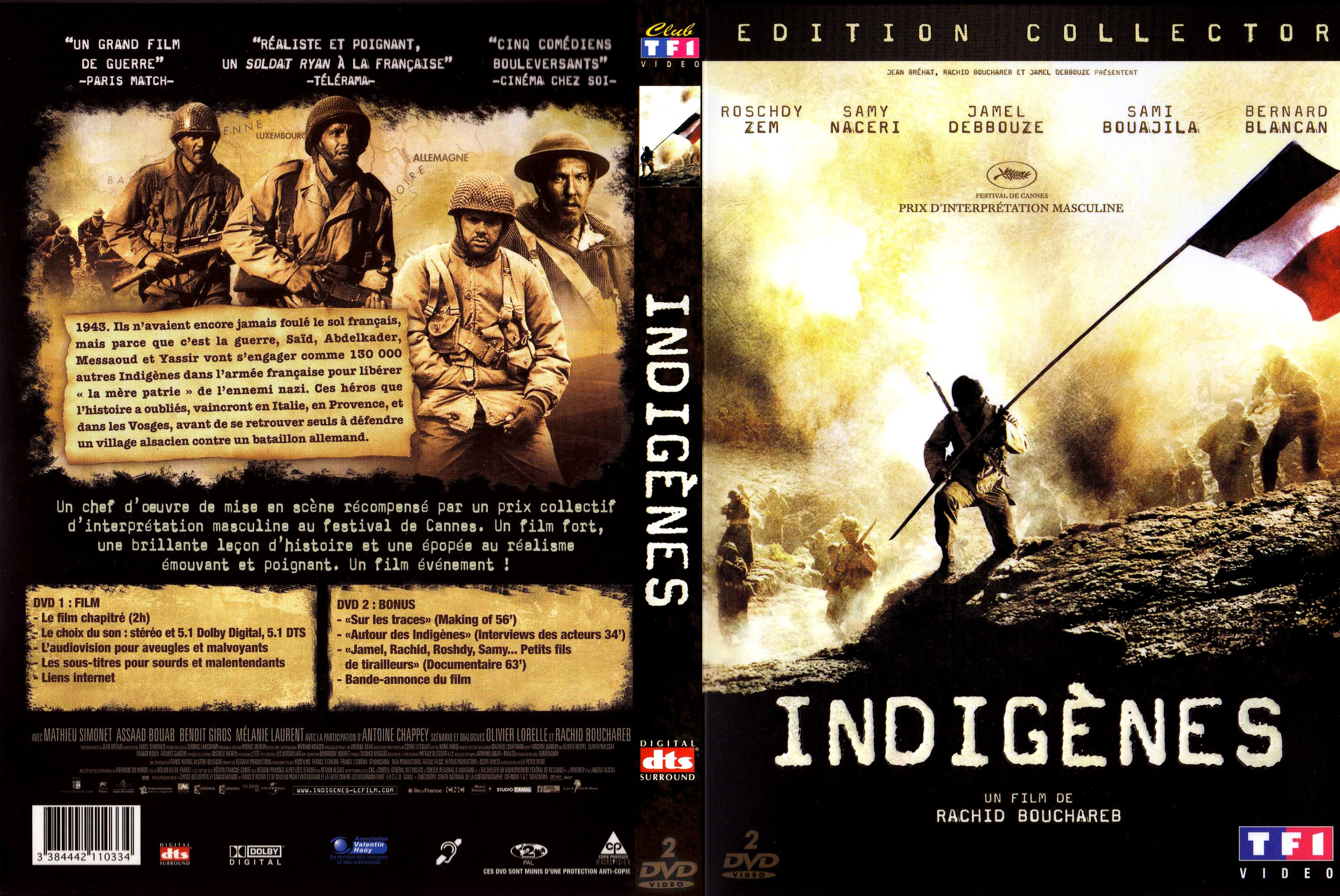 Jaquette DVD Indignes v3