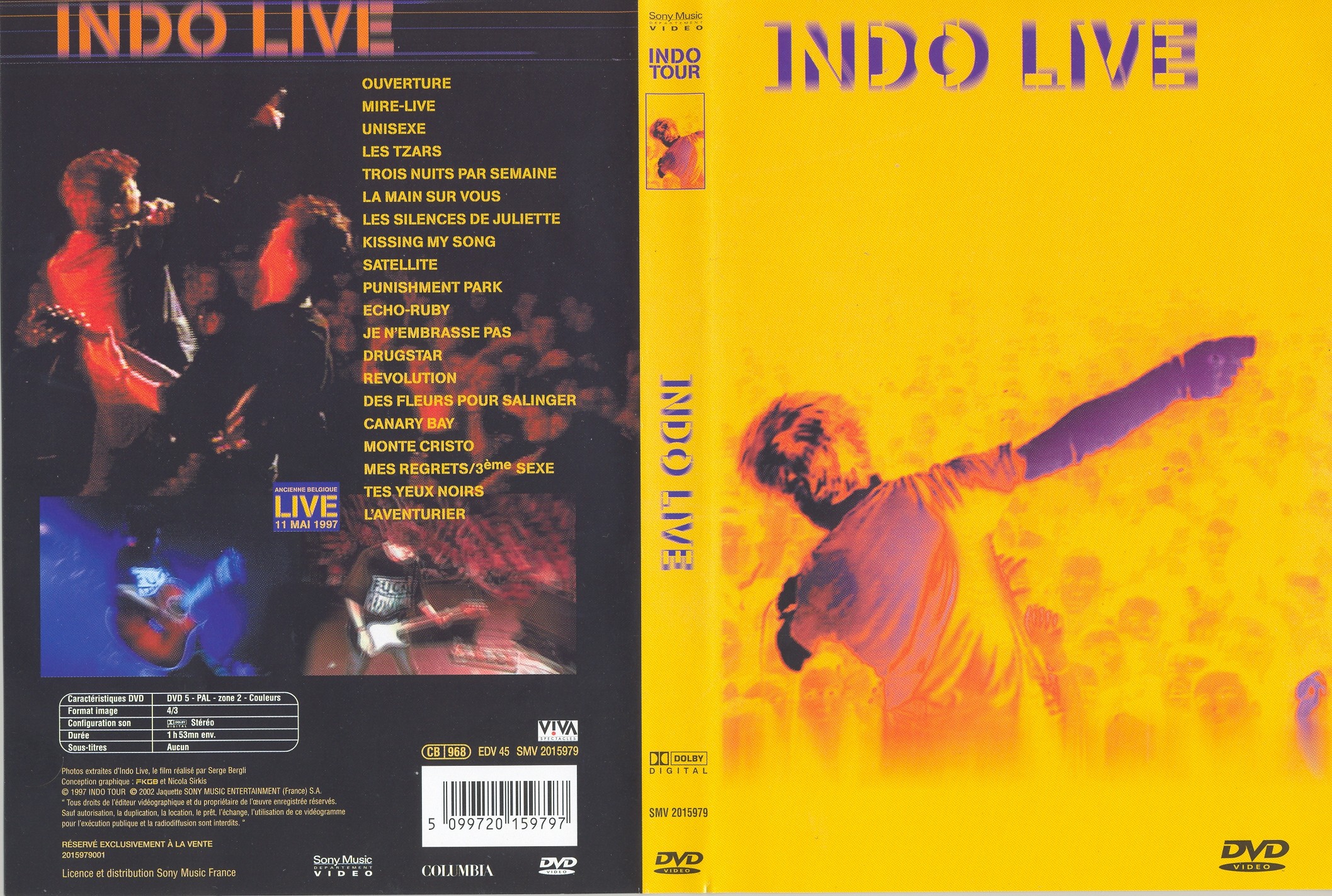 Jaquette DVD Indo live