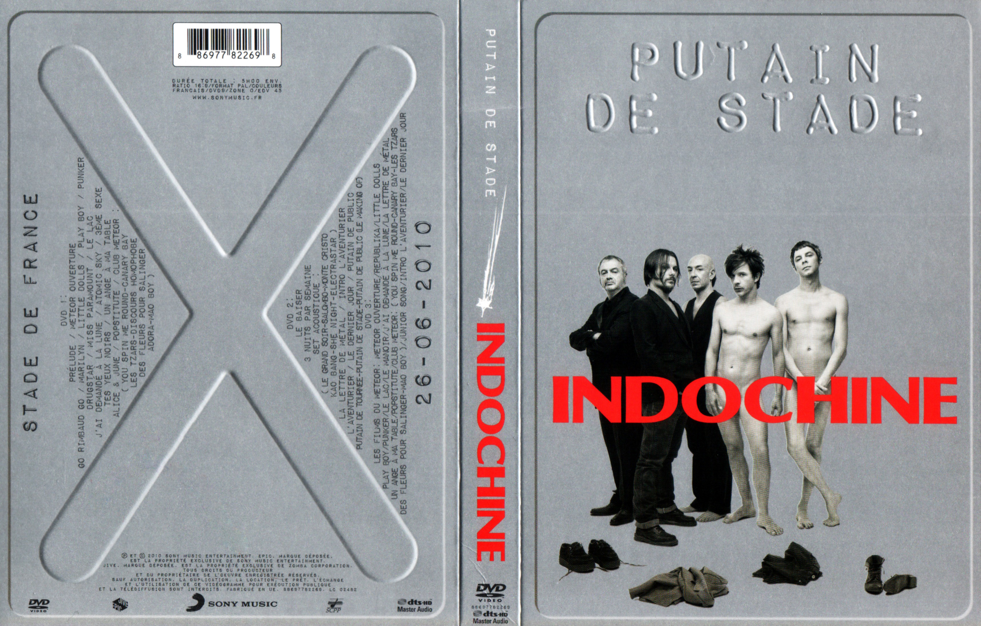 Jaquette DVD Indochine - Putain de stade