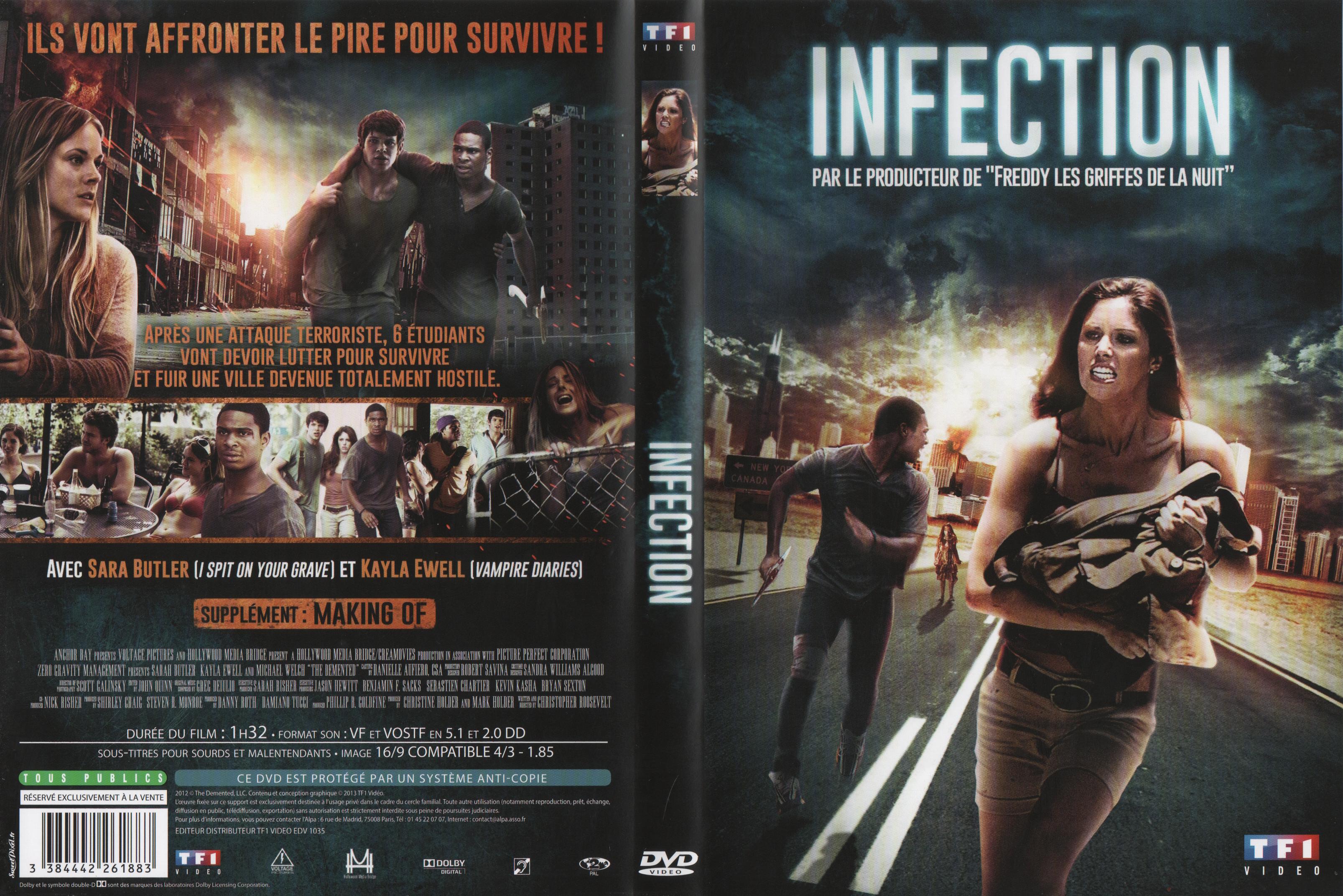 Jaquette DVD Infection (2013)