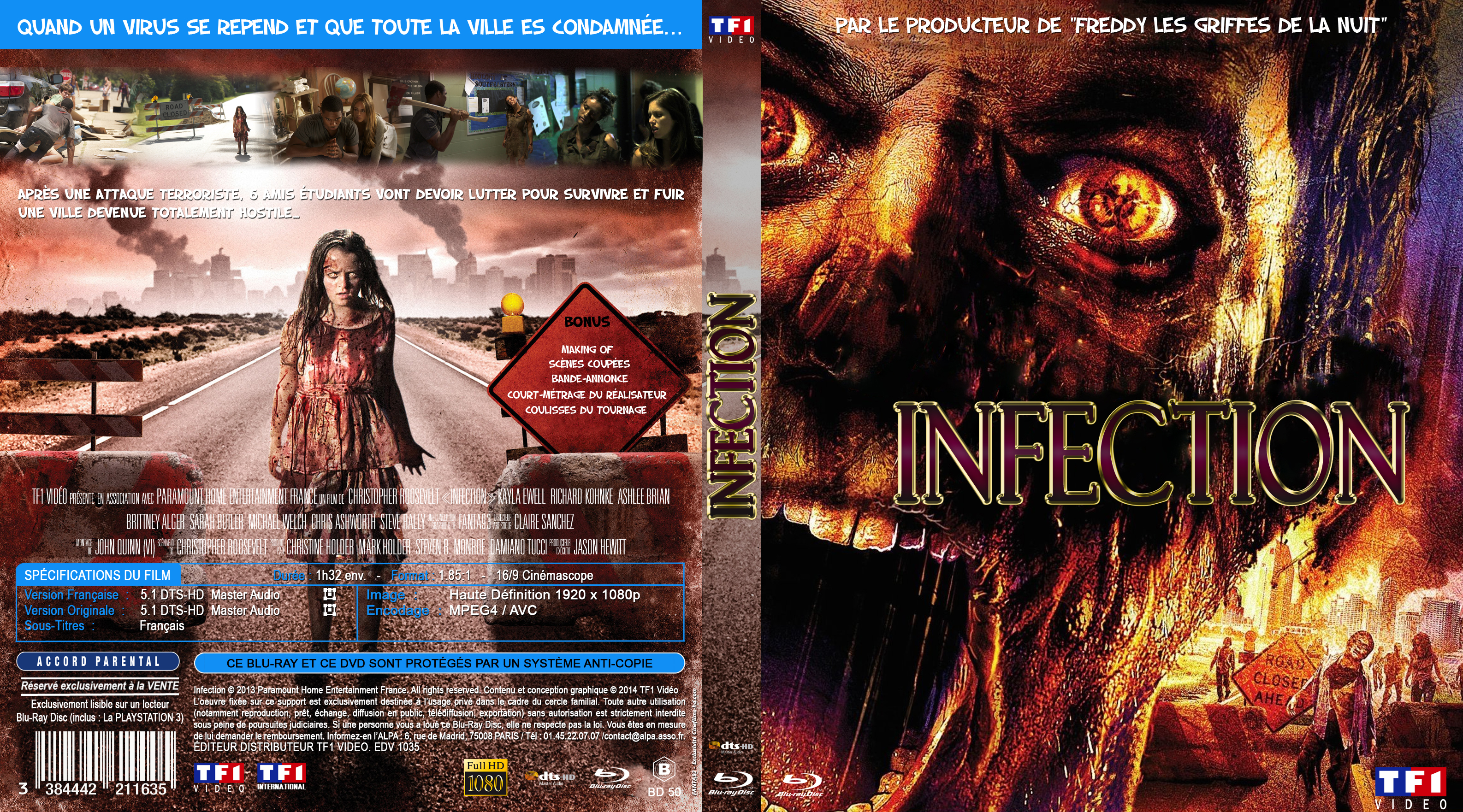 Jaquette DVD Infection custom (BLU-RAY)