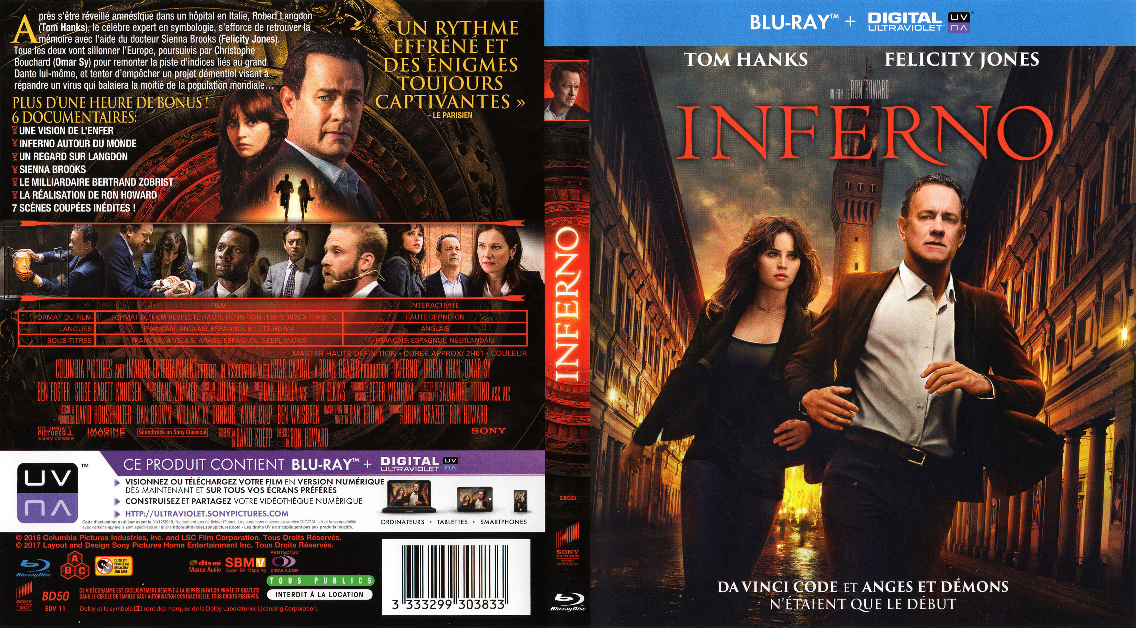 Jaquette DVD Inferno (2016) (BLU-RAY)