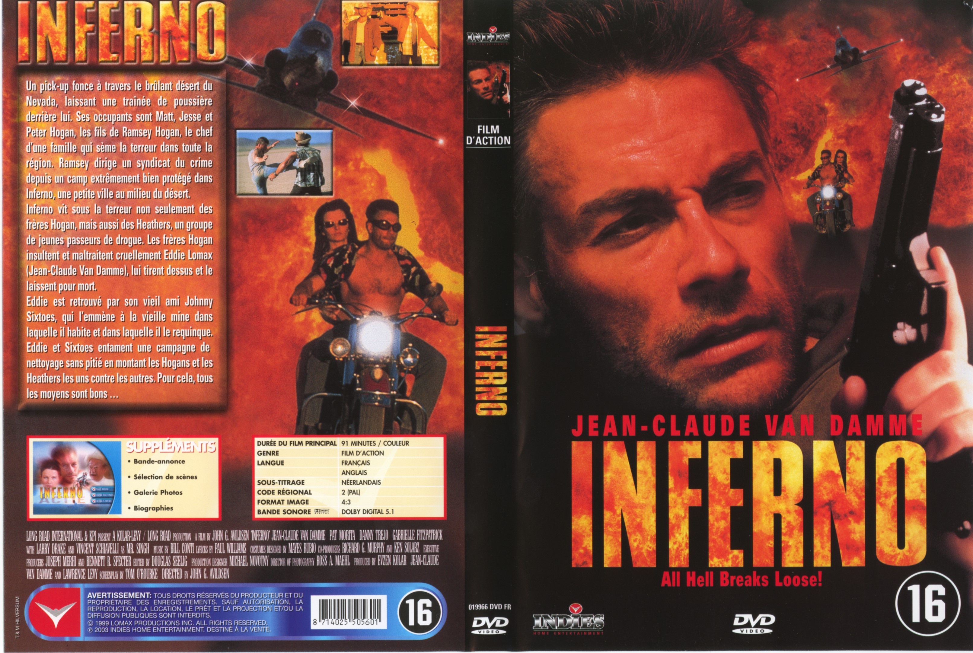 Jaquette DVD Inferno (Jean-Claude Van Damme) v2