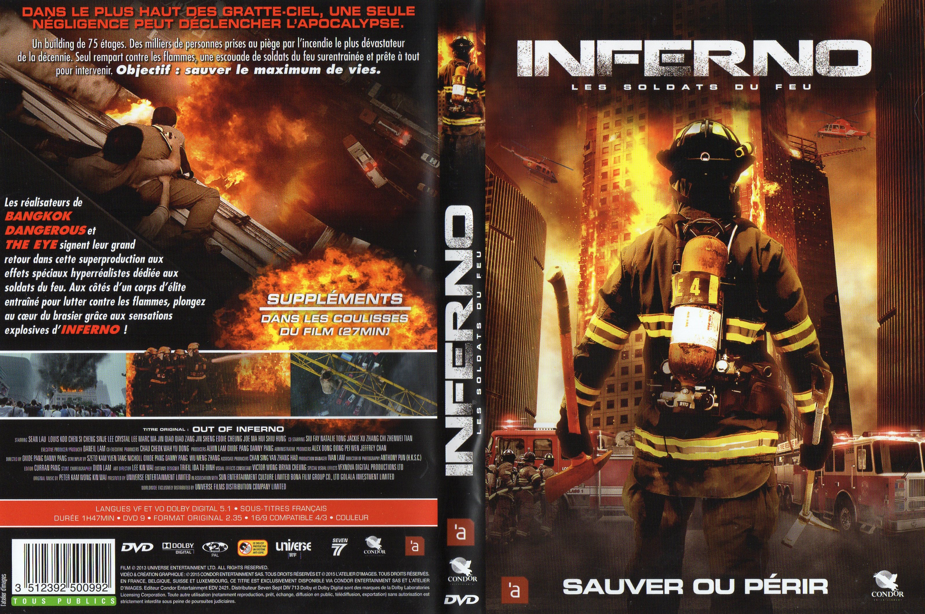Jaquette DVD Inferno (Les Soldat du Feu)