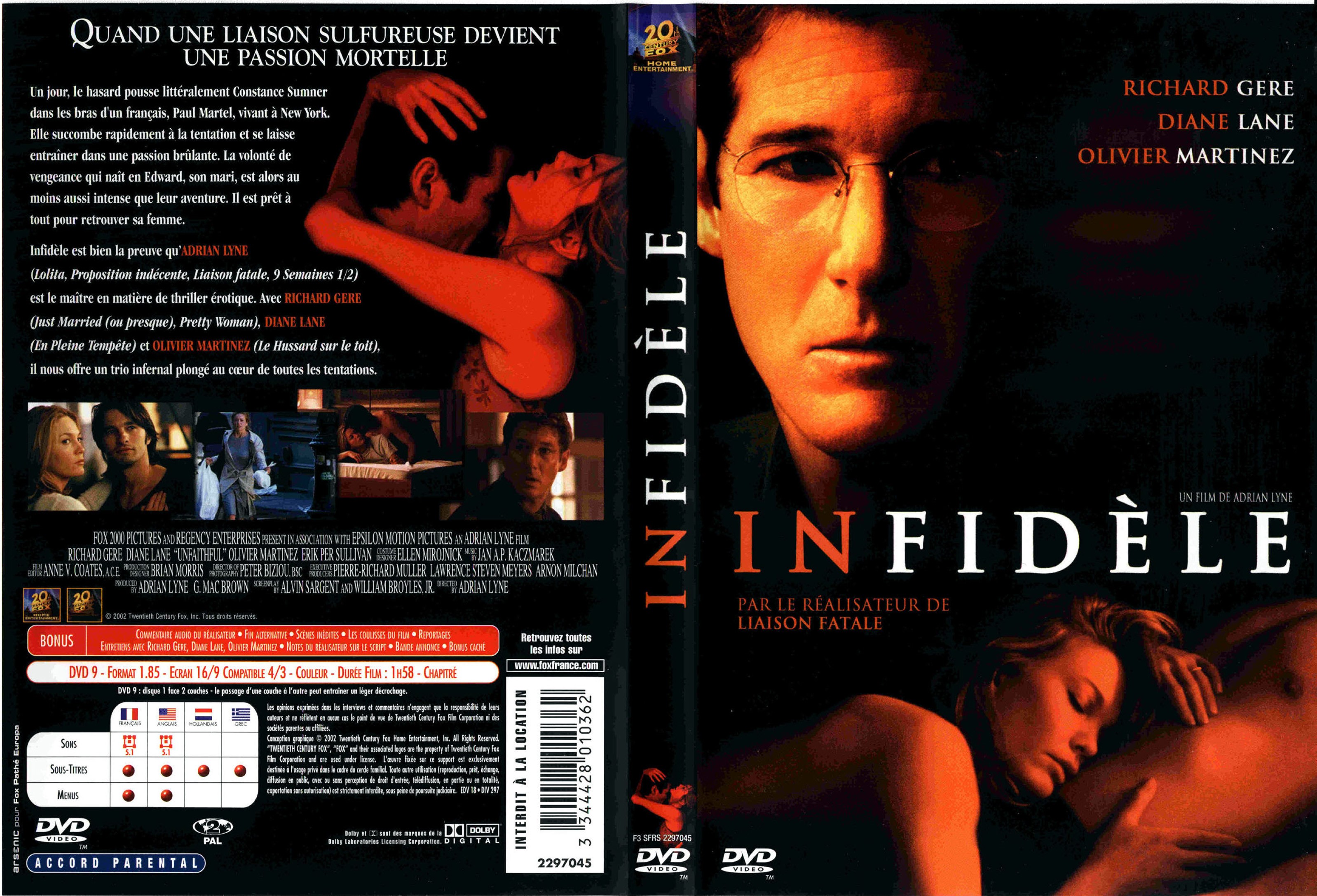 Jaquette DVD Infidle