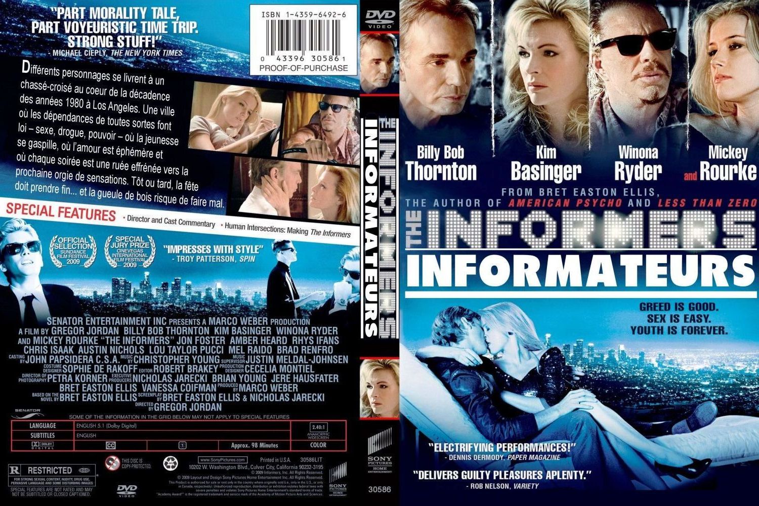 Jaquette DVD Informateurs custom