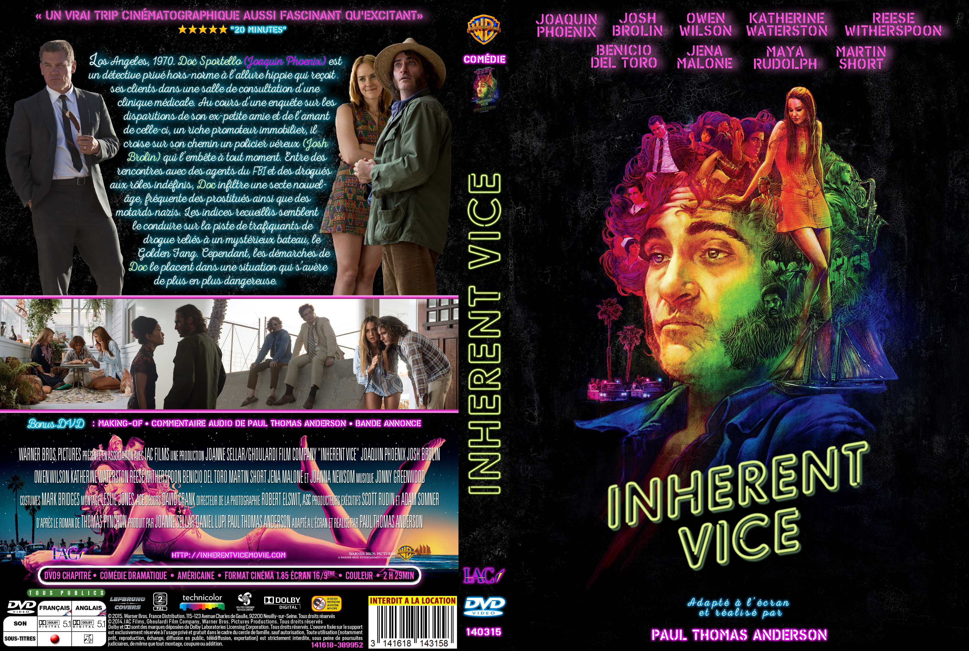 Jaquette DVD Inherent Vice custom