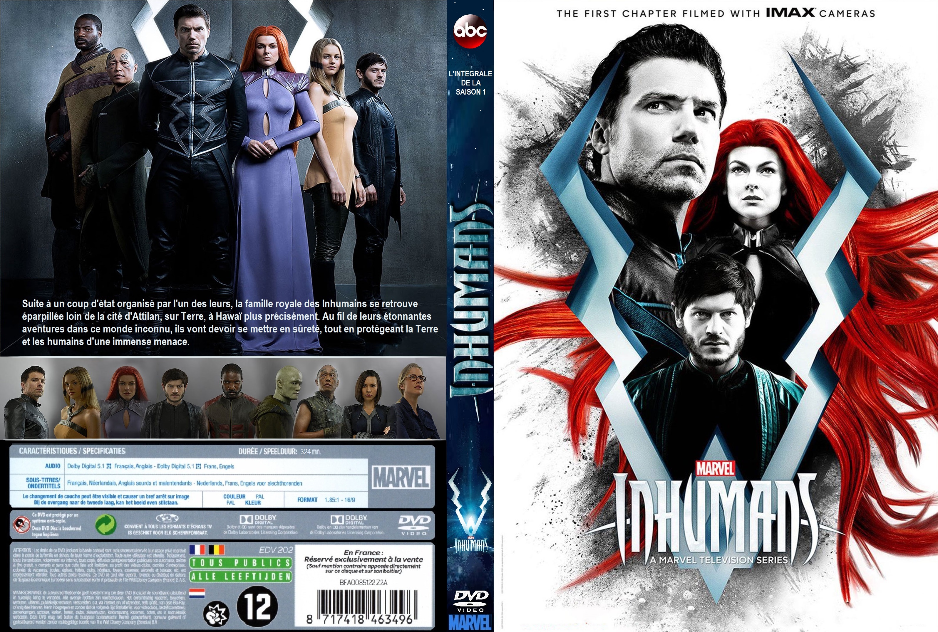Jaquette DVD Inhumans saison 1 custom