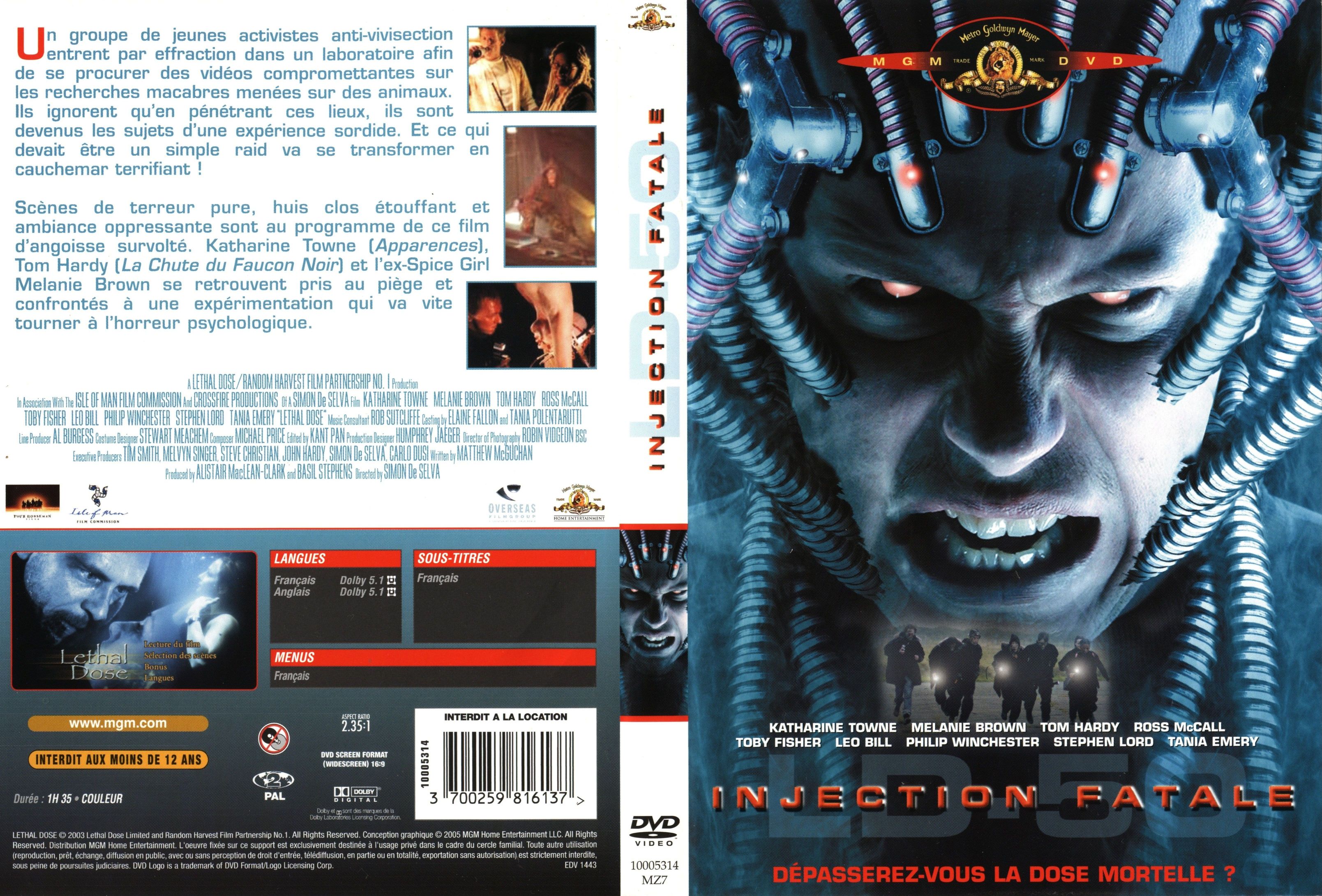 Jaquette DVD Injection fatale