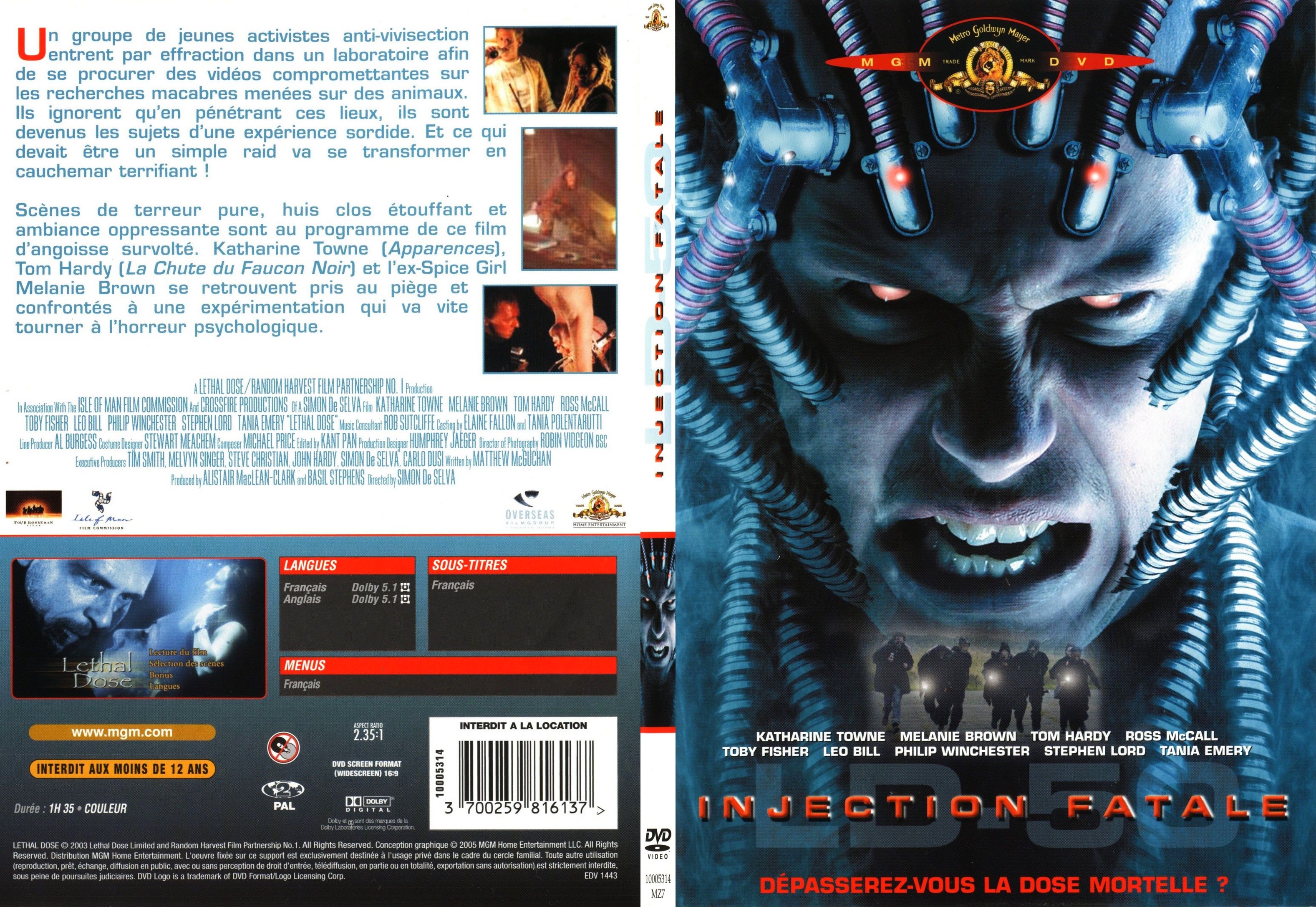 Jaquette DVD Injection fatale - SLIM