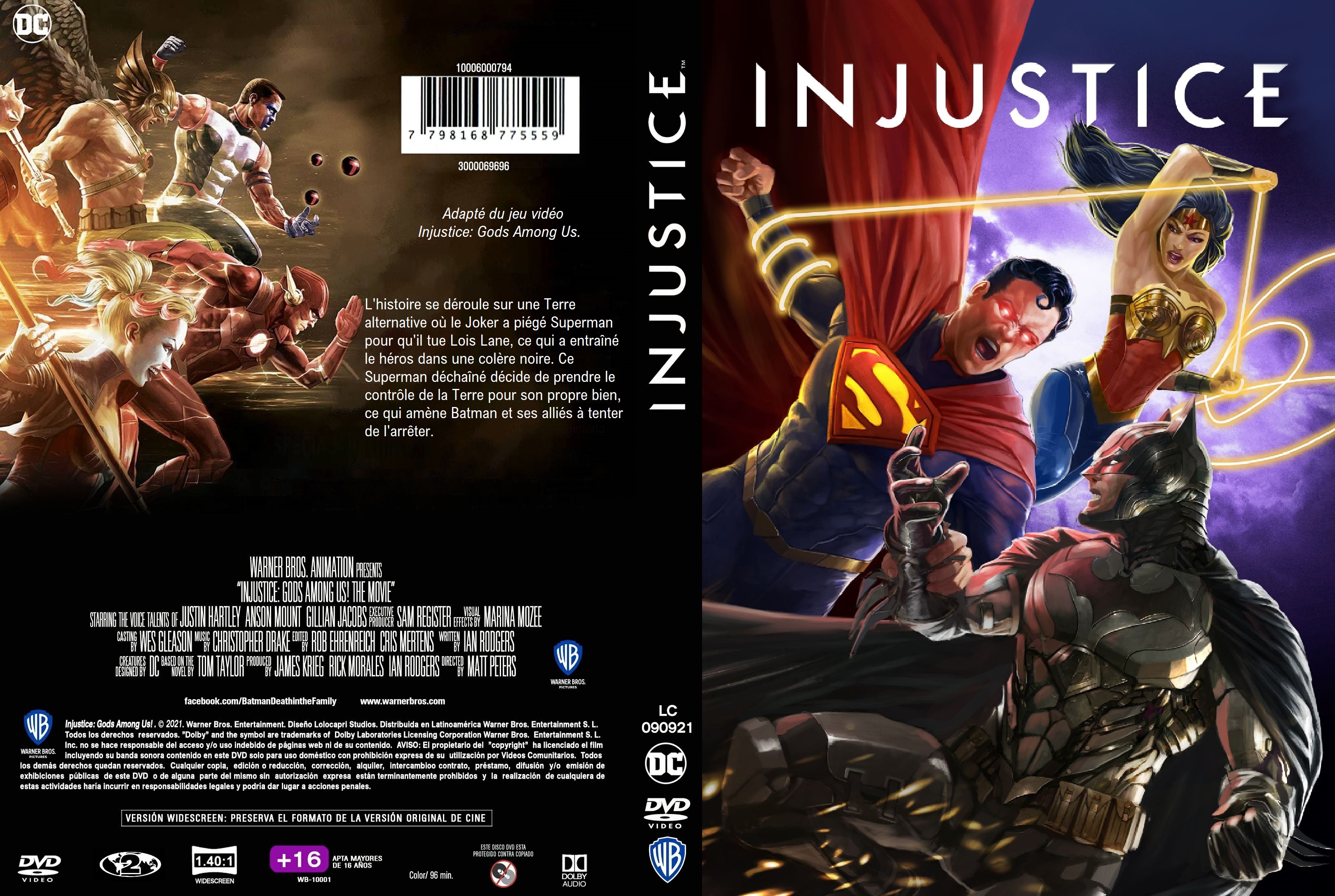 Jaquette DVD Injustice custom