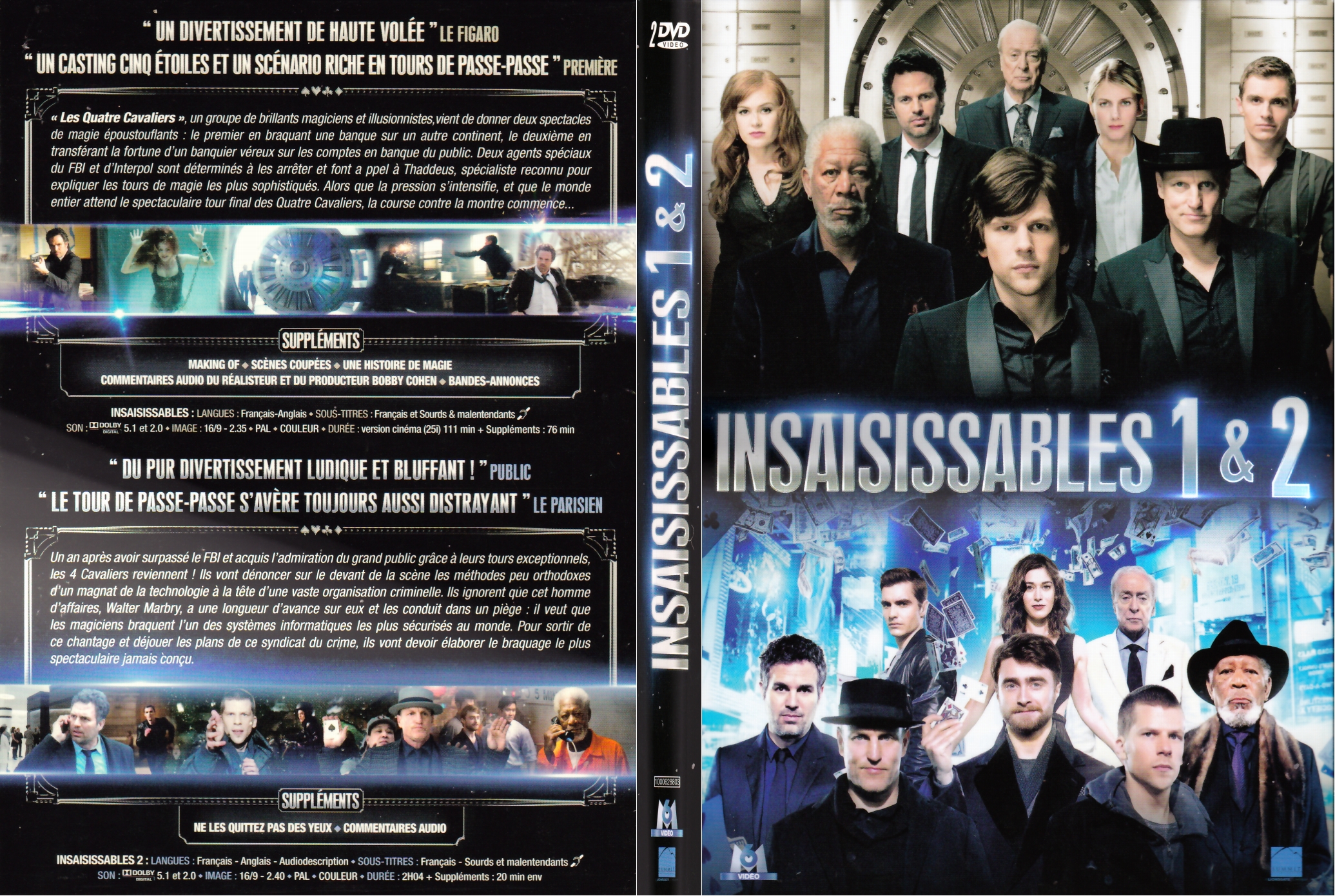 Jaquette DVD Insaisissables 1 & 2