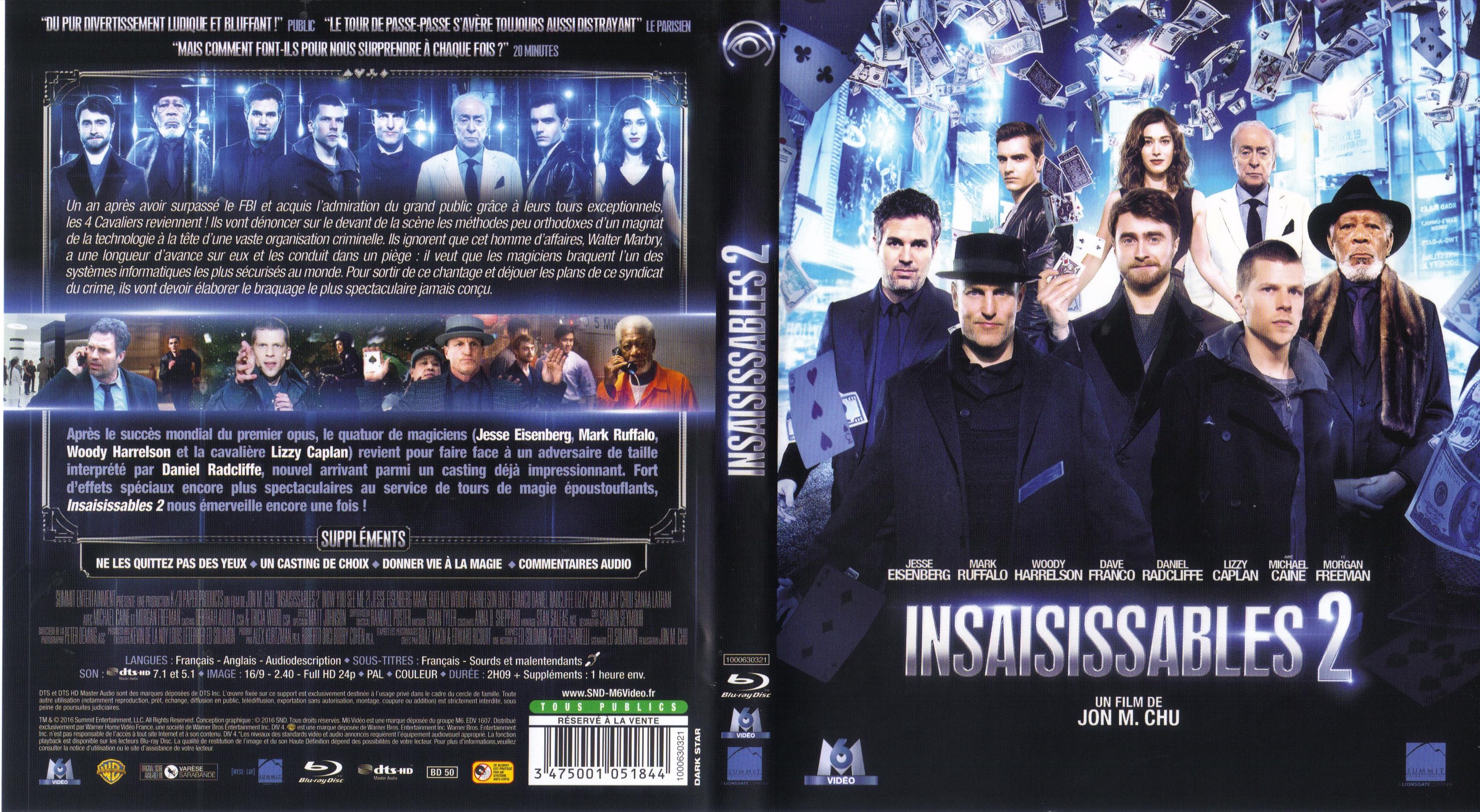 Jaquette DVD Insaisissables 2 (BLU-RAY) v2