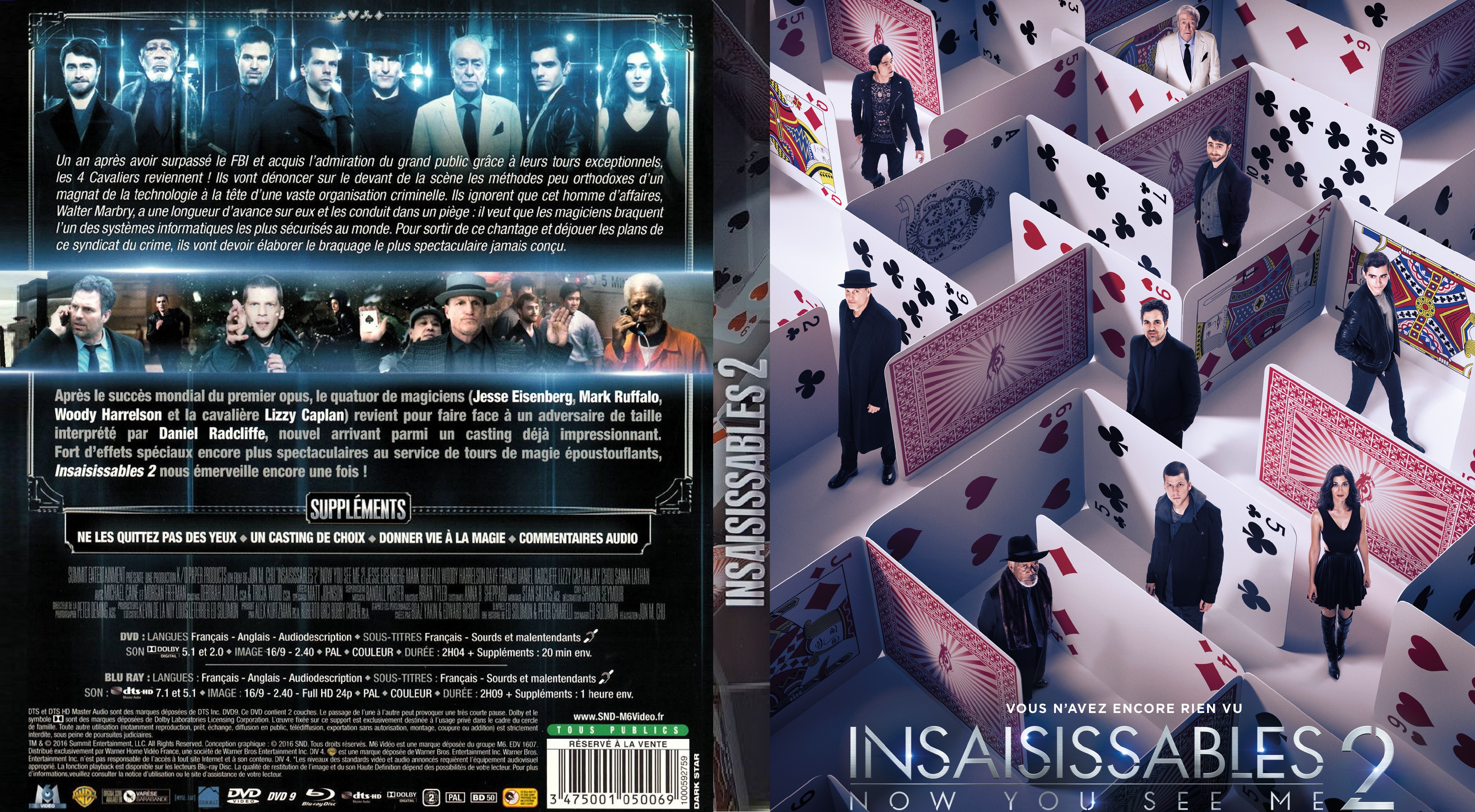 Jaquette DVD Insaisissables 2 custom (BLU-RAY) v2