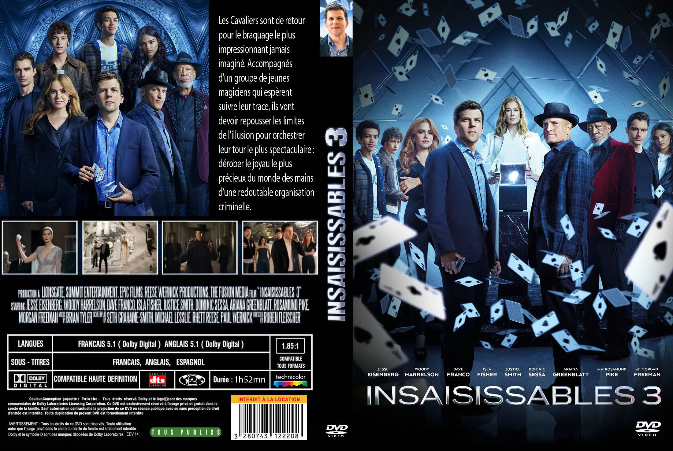 Jaquette DVD Insaisissables 3 custom