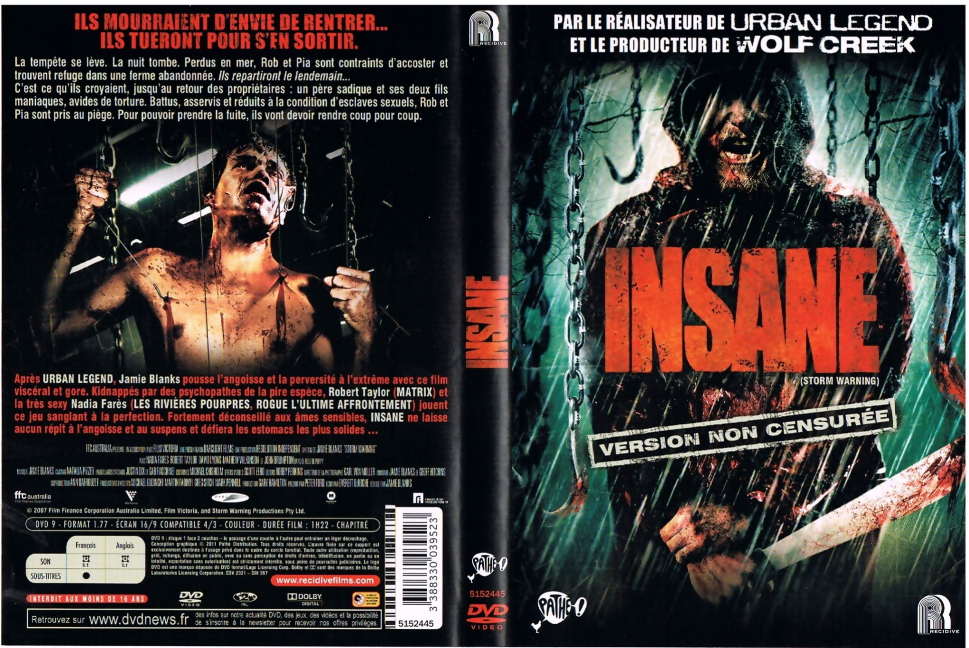 Jaquette DVD Insane