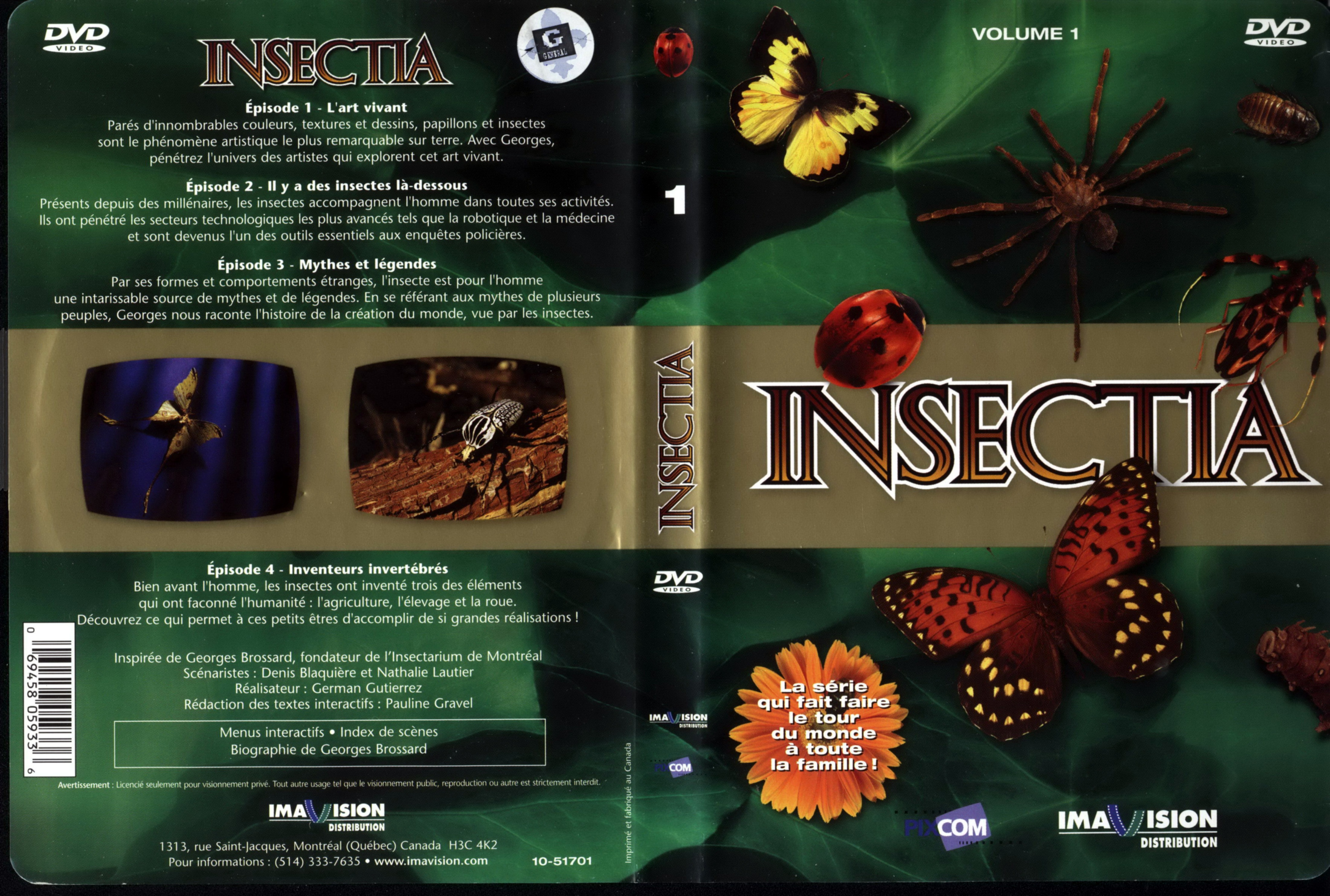 Jaquette DVD Insectia vol 1