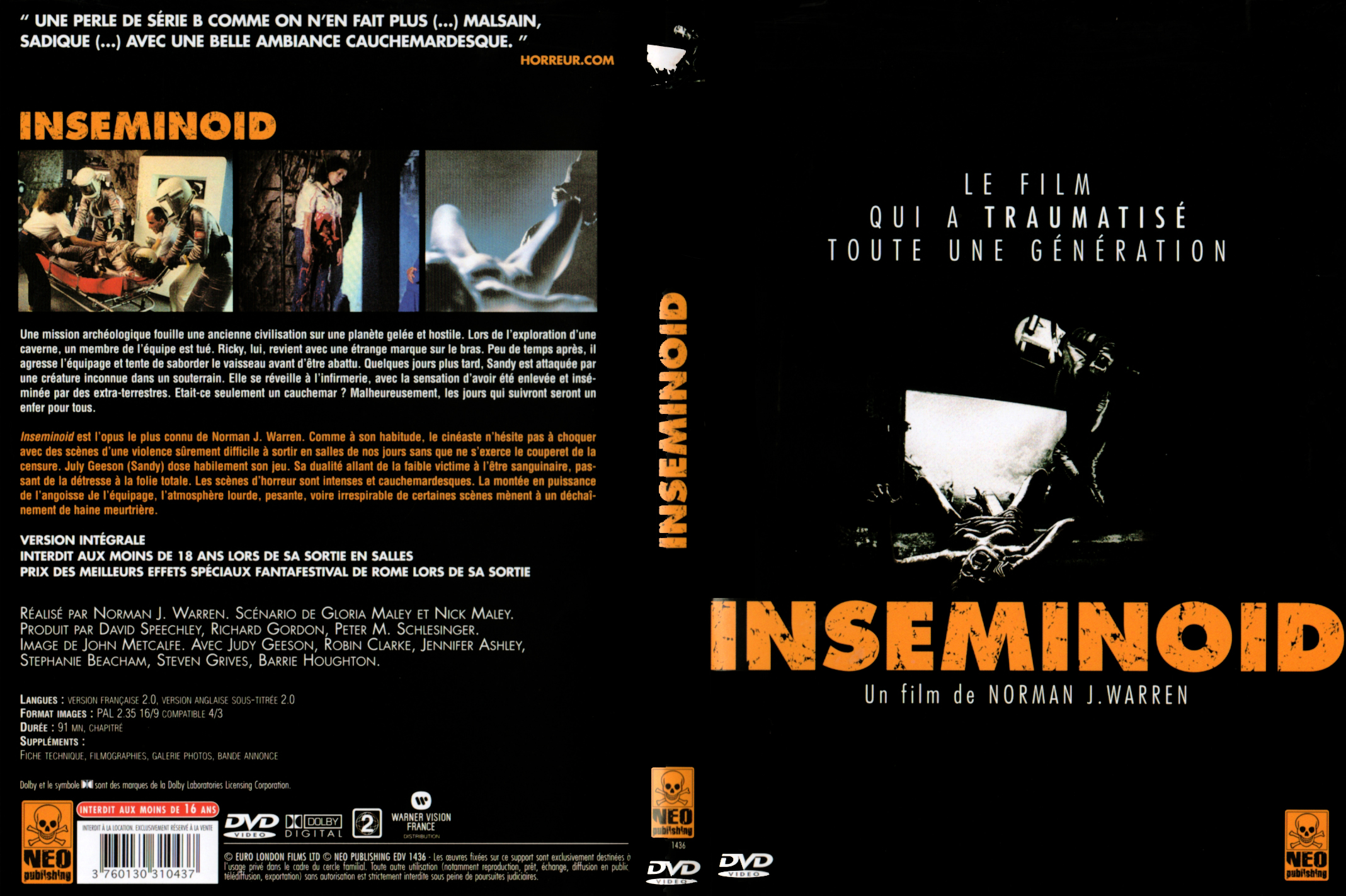 Jaquette DVD Inseminoid